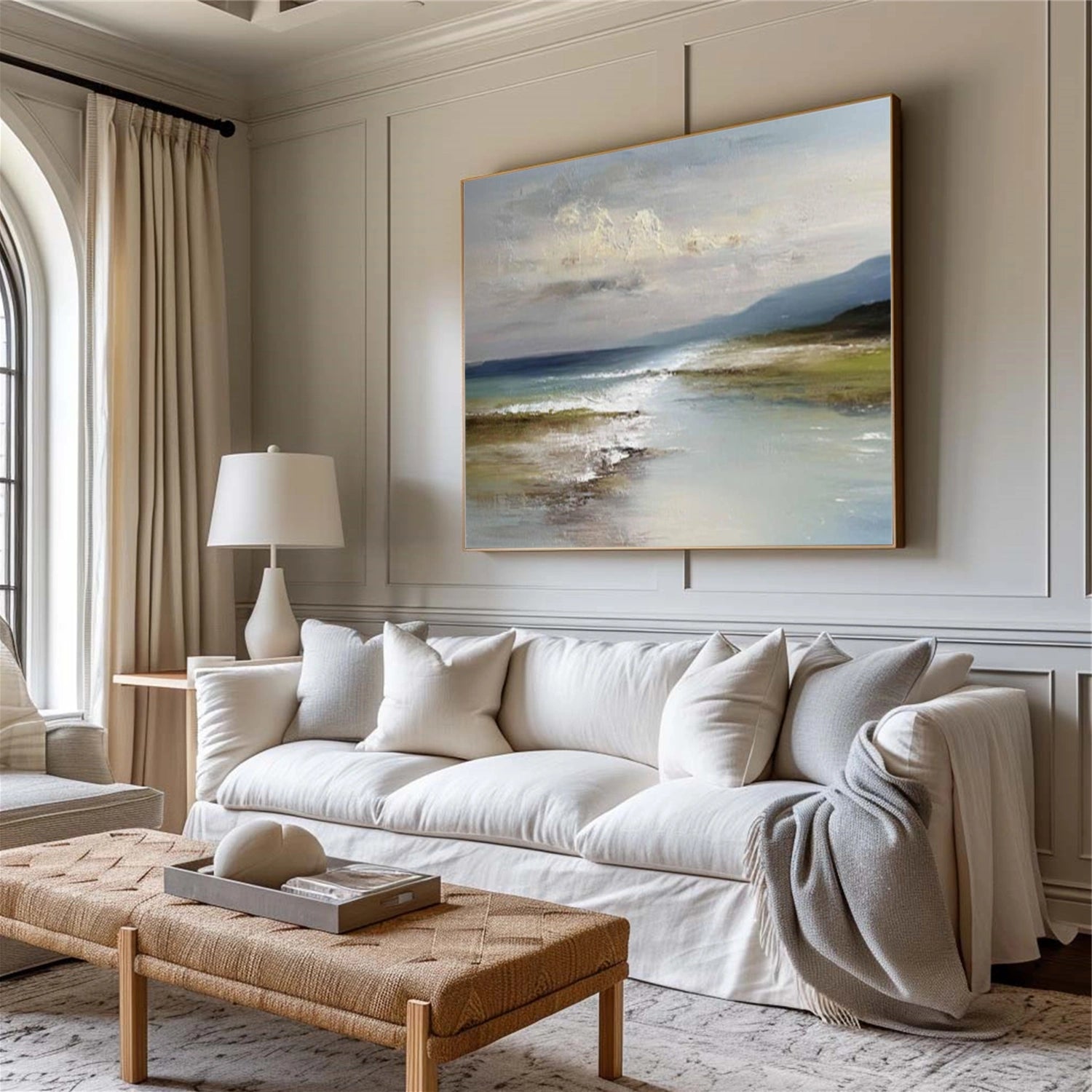 Ocean And Sky Abstract Wall Art #OS118
