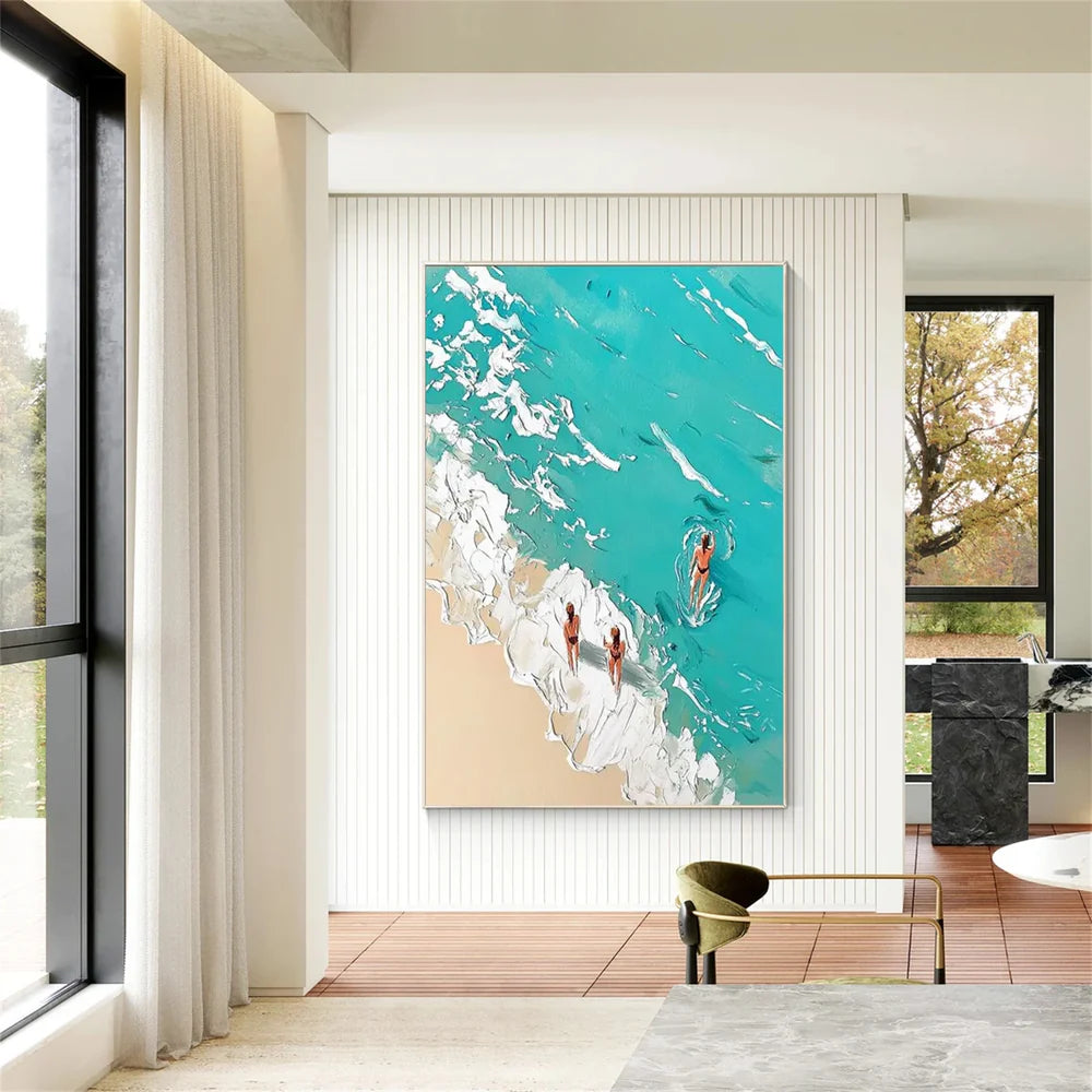 Swimming Sport Textured Wall Art #MS038