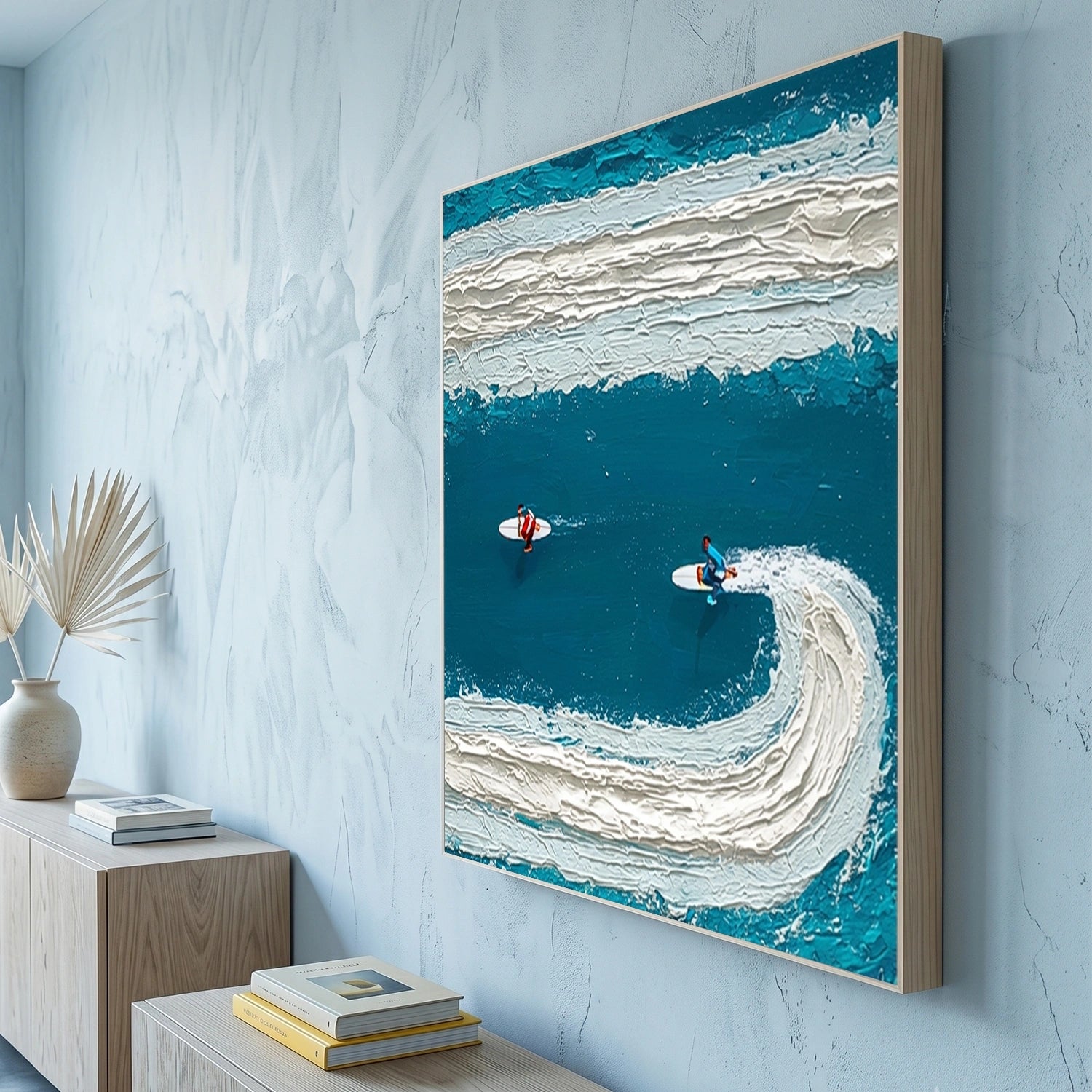 Surfing Sport Textured Wall Art #MS122