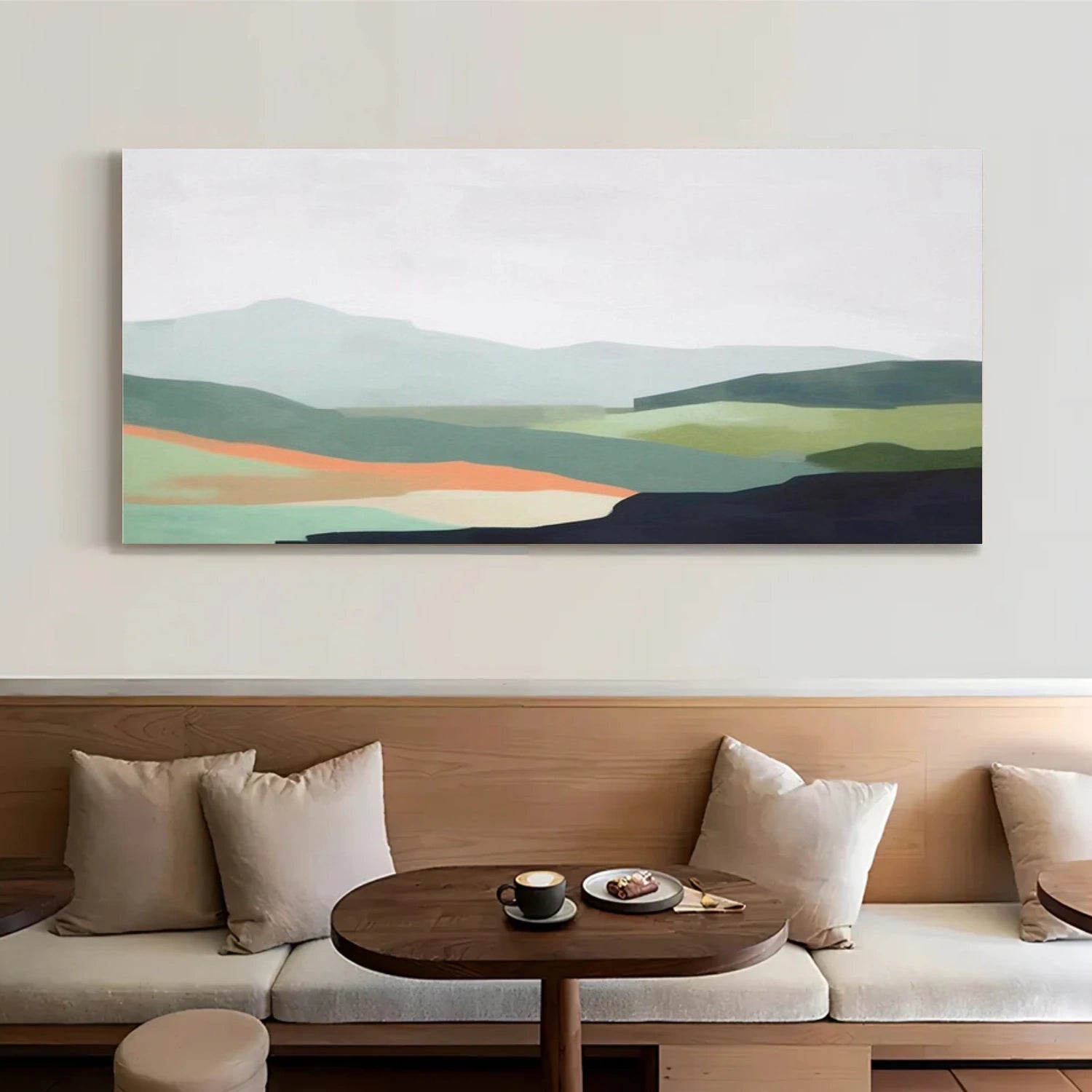 Abstract Mountain Canvas Art #MO036