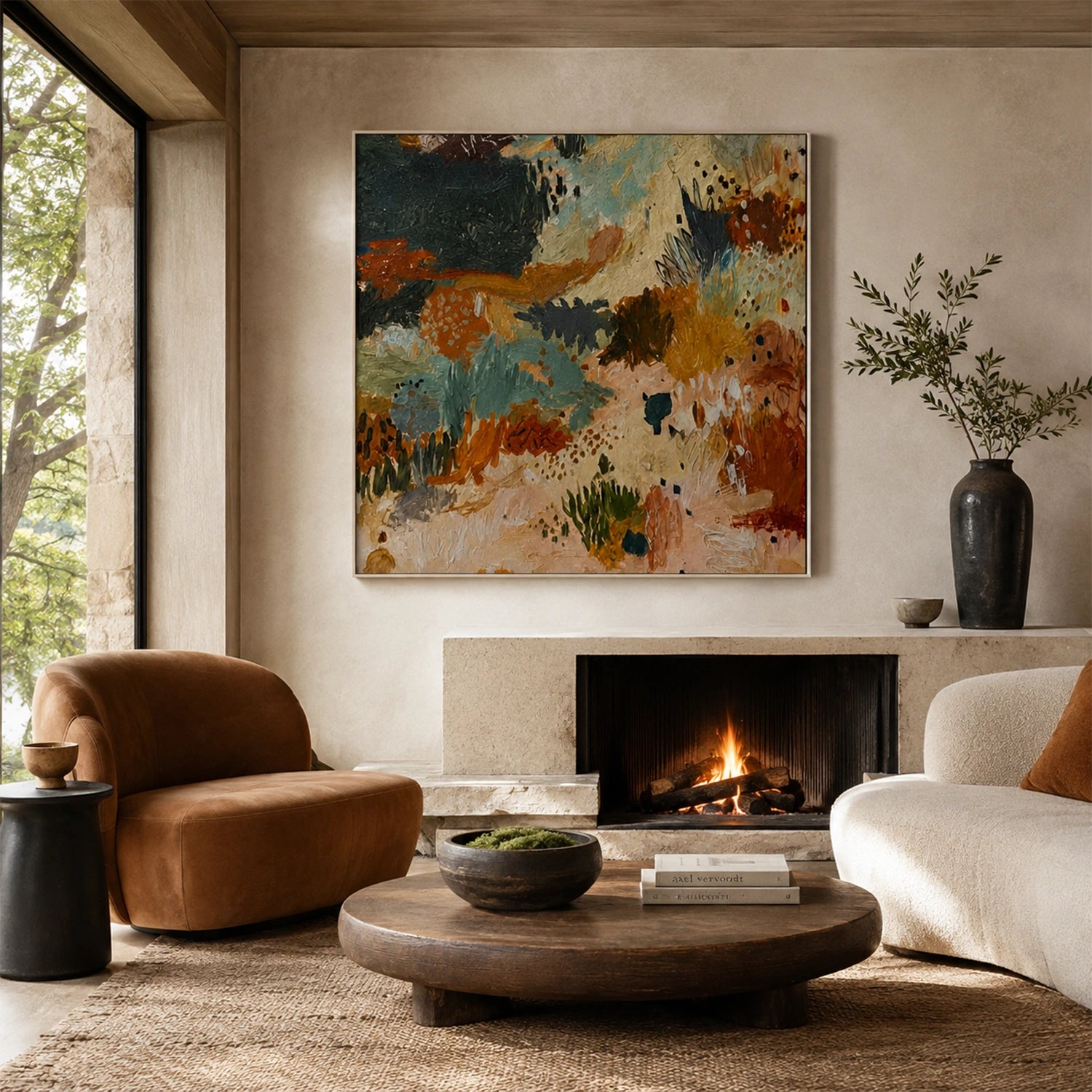 Colorful Abstract Canvas Wall Art #AP392
