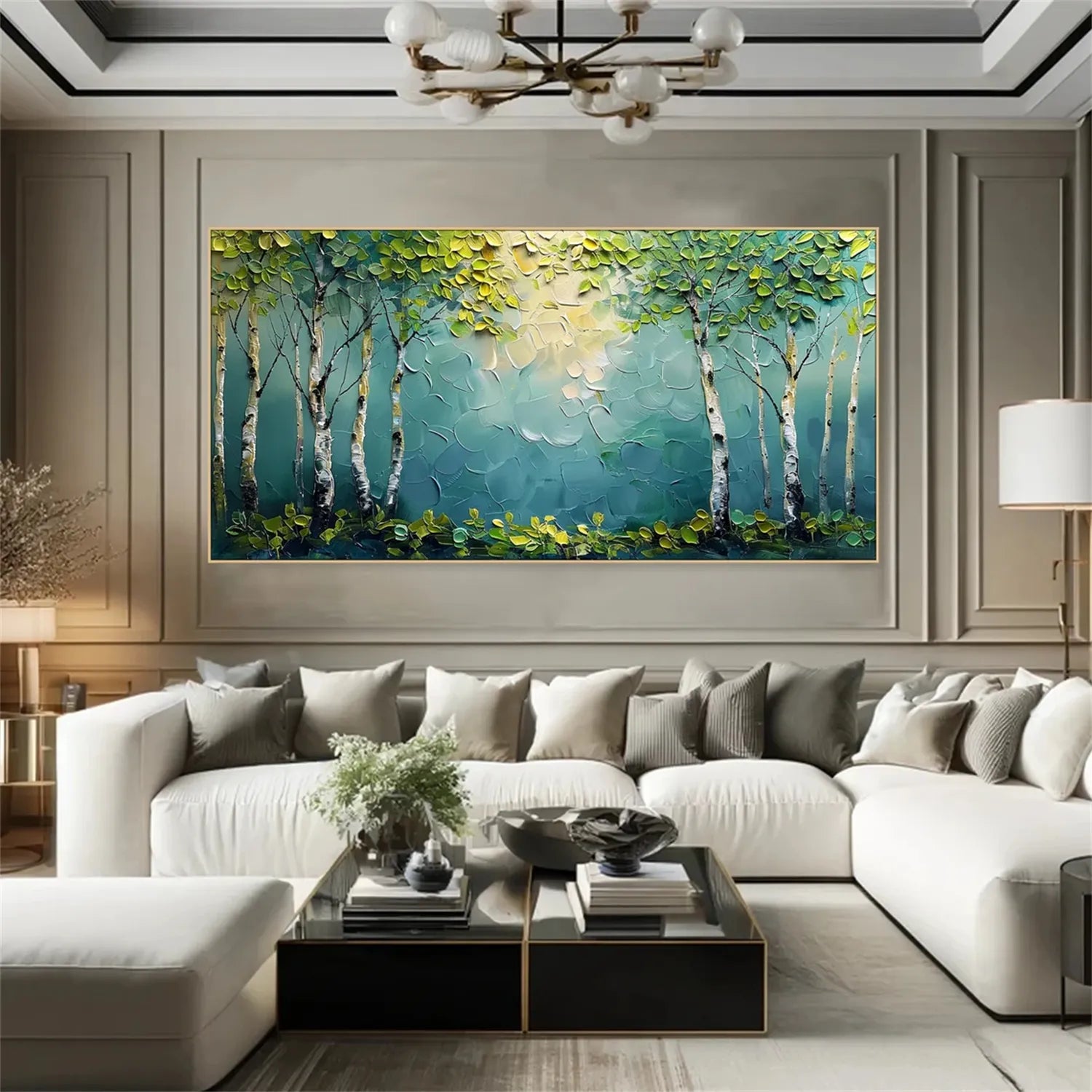 Tree Textured Painting Canvas #TP006