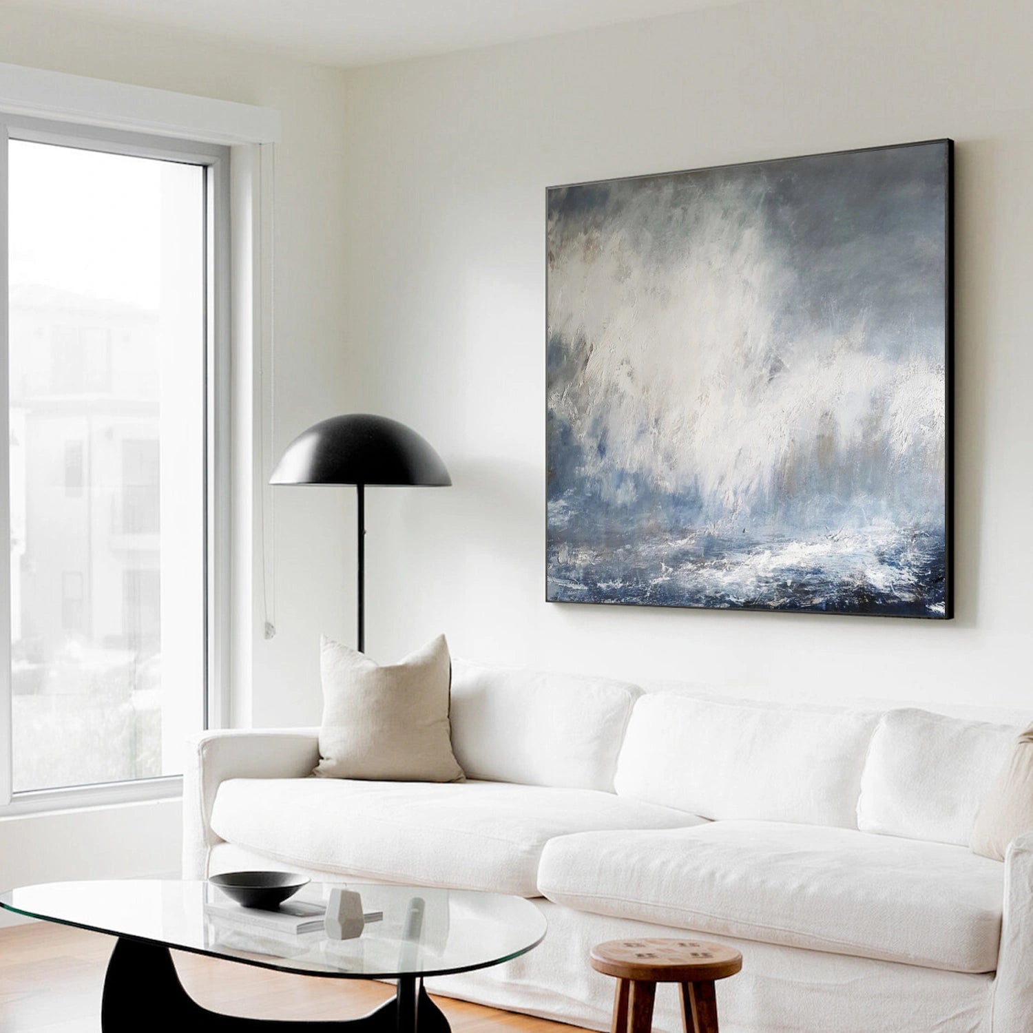 Ocean And Sky Abstract Wall Art #OS071