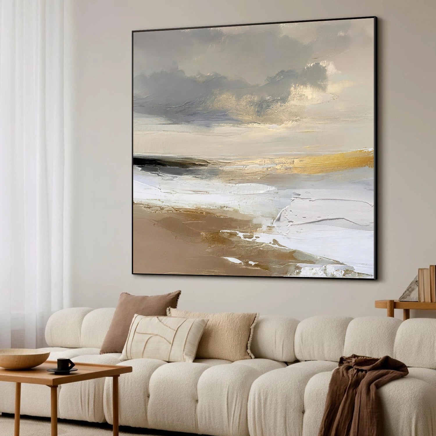 Ocean And Sky Abstract Wall Art #OS123