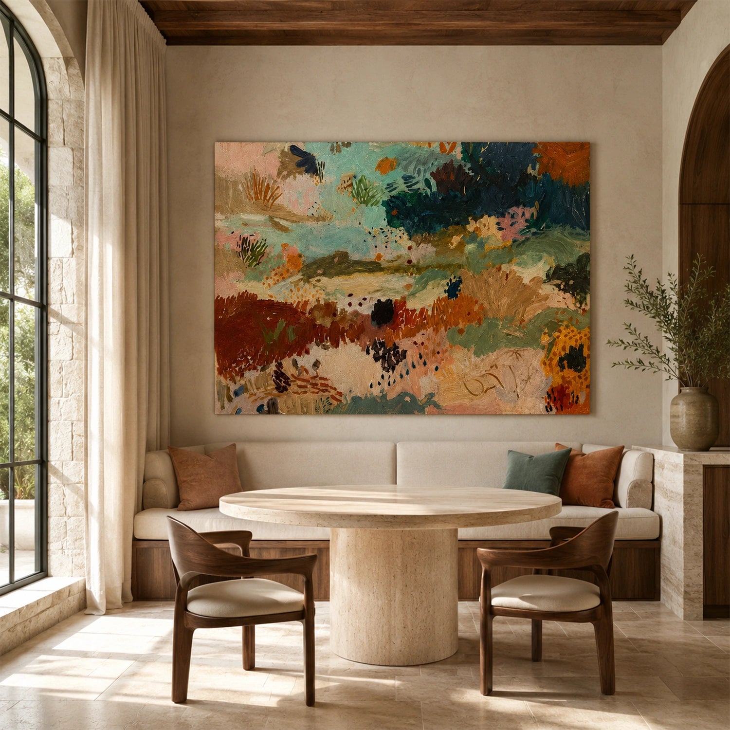 Colorful Abstract Canvas Wall Art #AP391