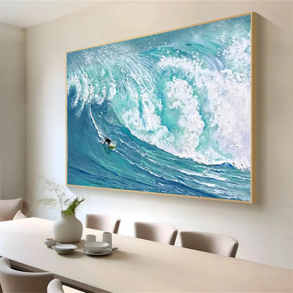 Surfing Sport Textured Wall Art #MS033