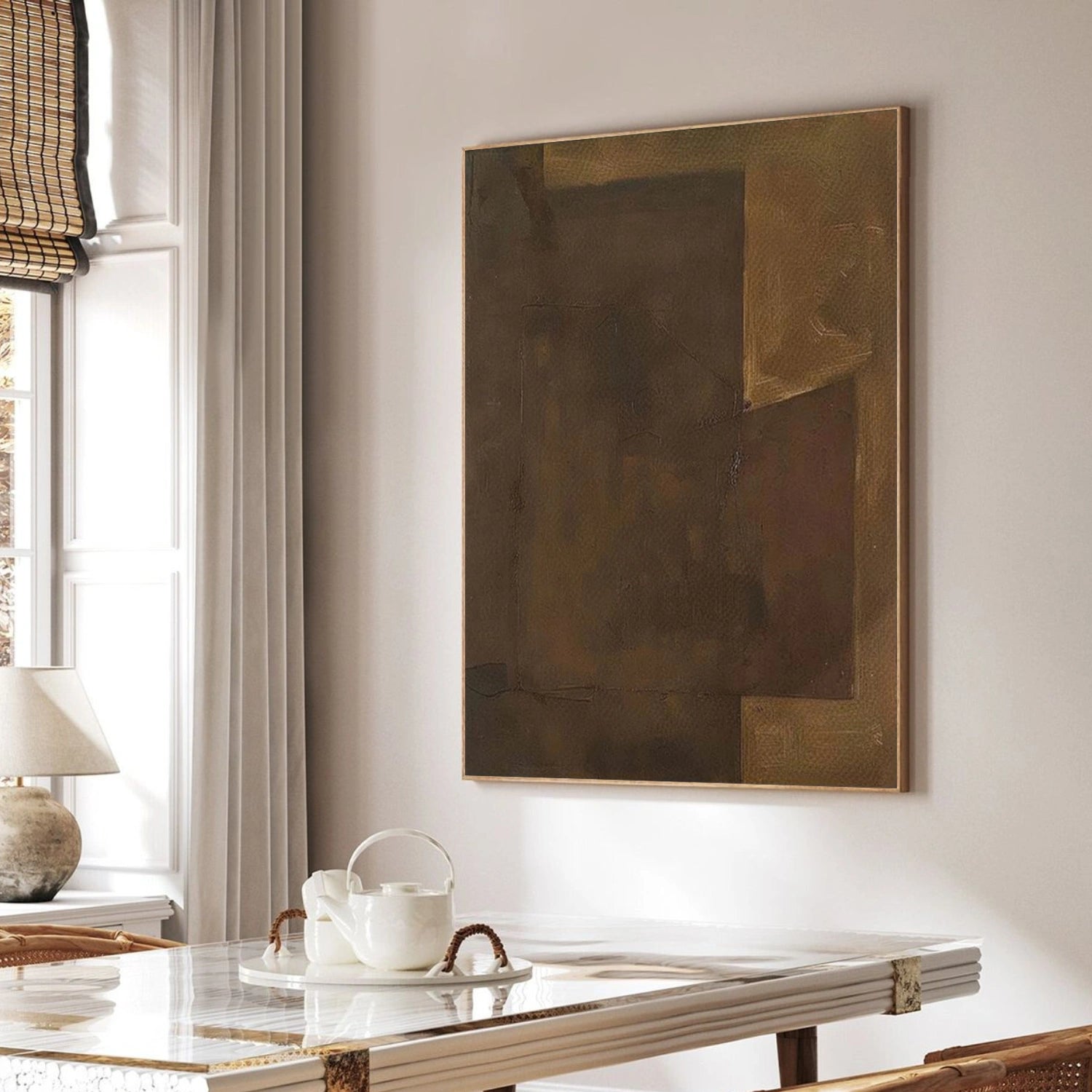 Brown Wabi Sabi Canvas Art #WS118