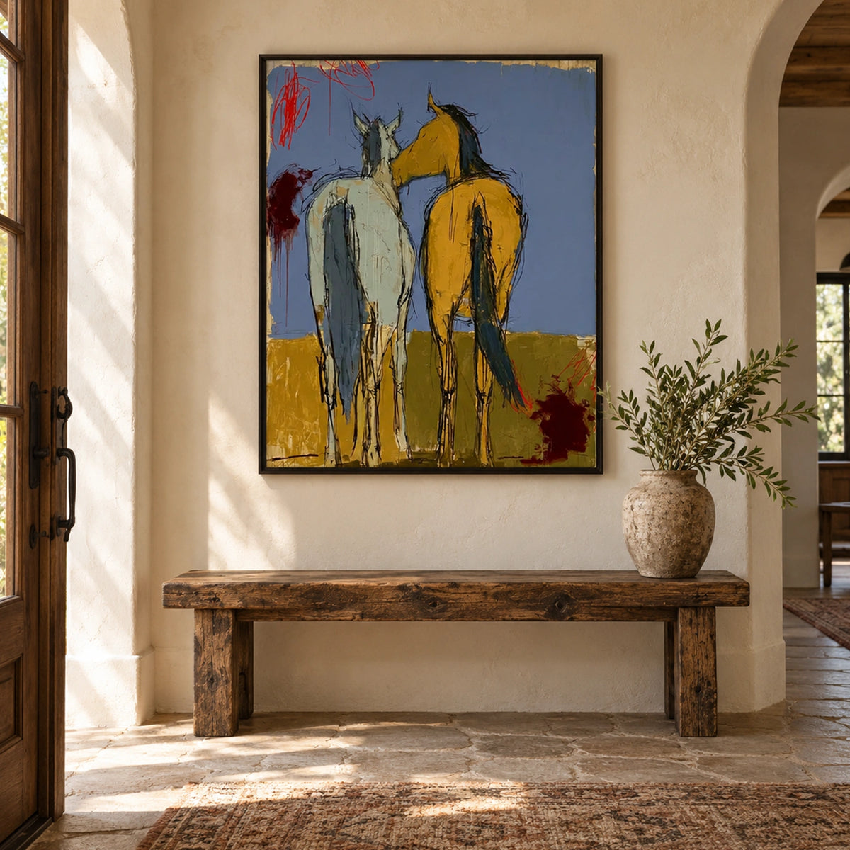 Abstract Animal Horse Wall Art #AC157