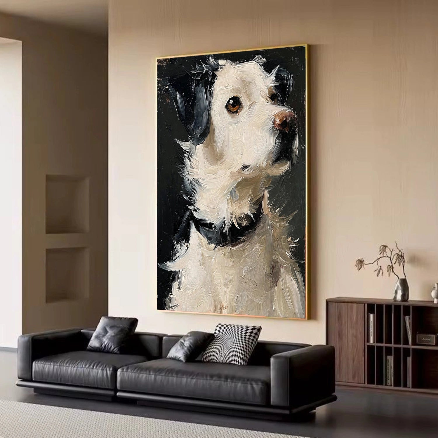 Abstract Animal Dog Wall Art #AC103