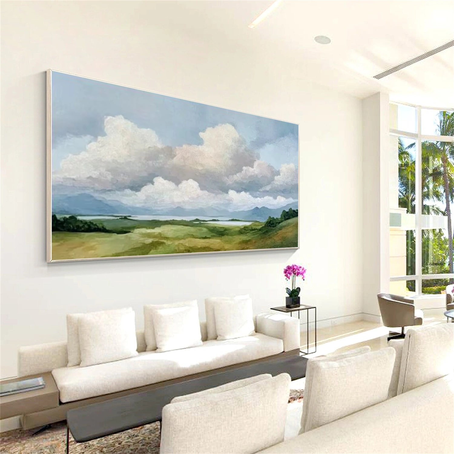 Ocean And Sky Abstract Wall Art #OS104