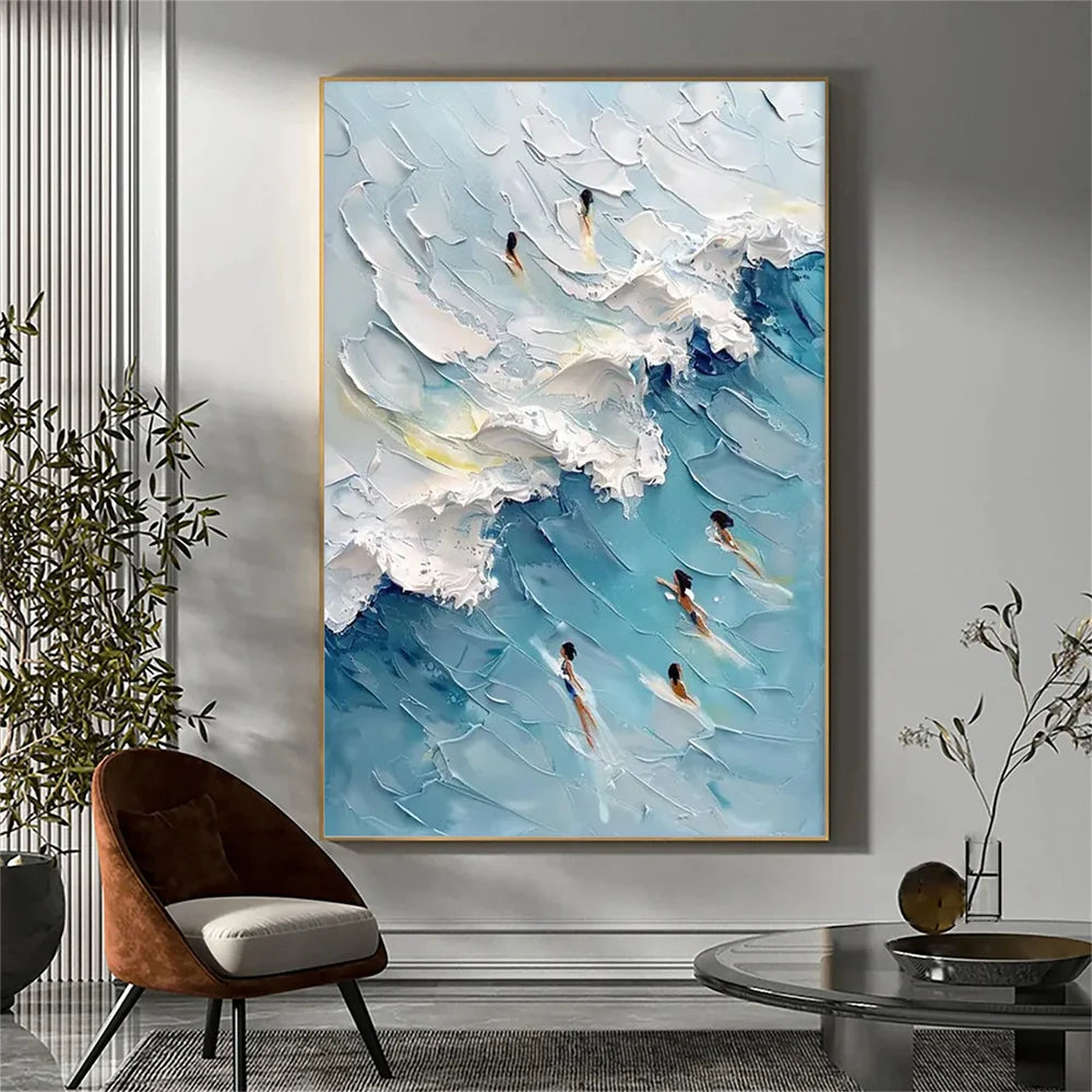 Swimming Sport Textured Wall Art #MS036