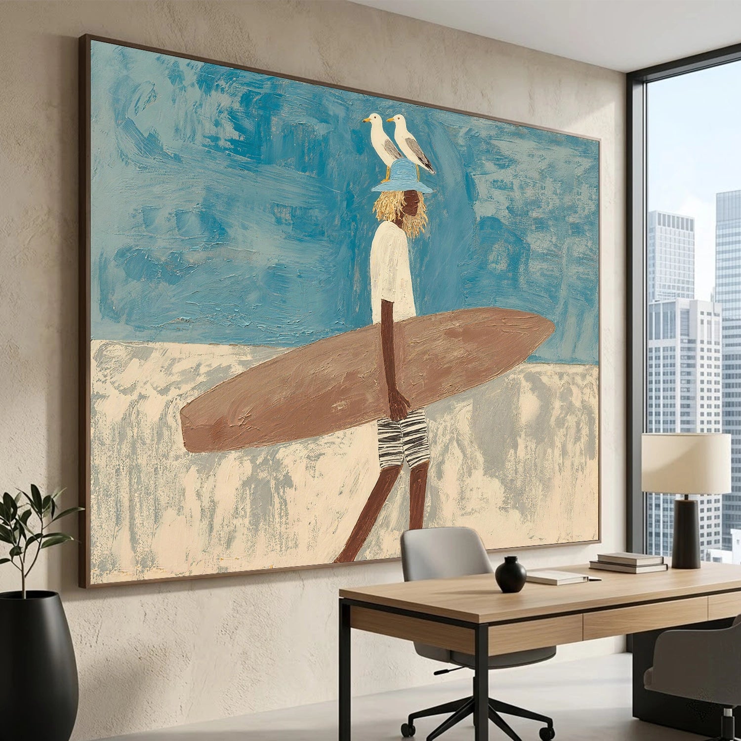 Abstract Portrait Canvas Art #AE137