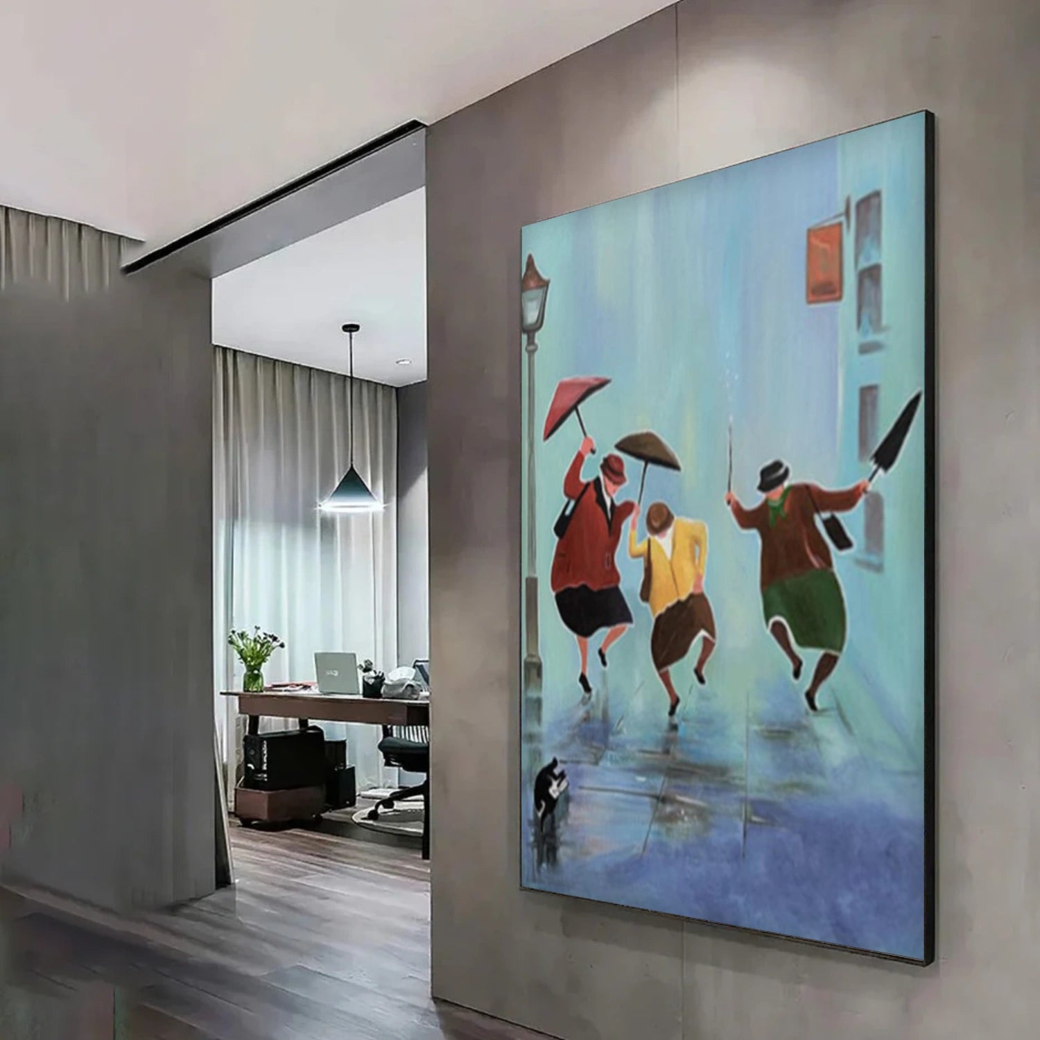 Abstract Portrait Canvas Art #AE107