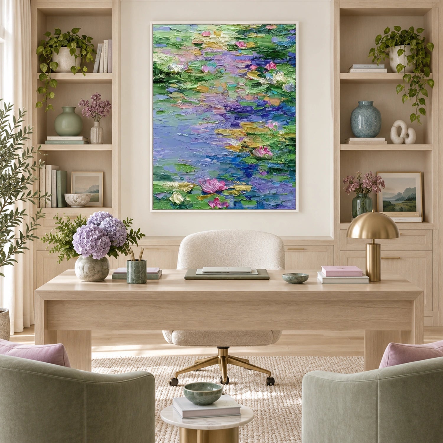 Flower Abstract Textured Wall Art #FP216