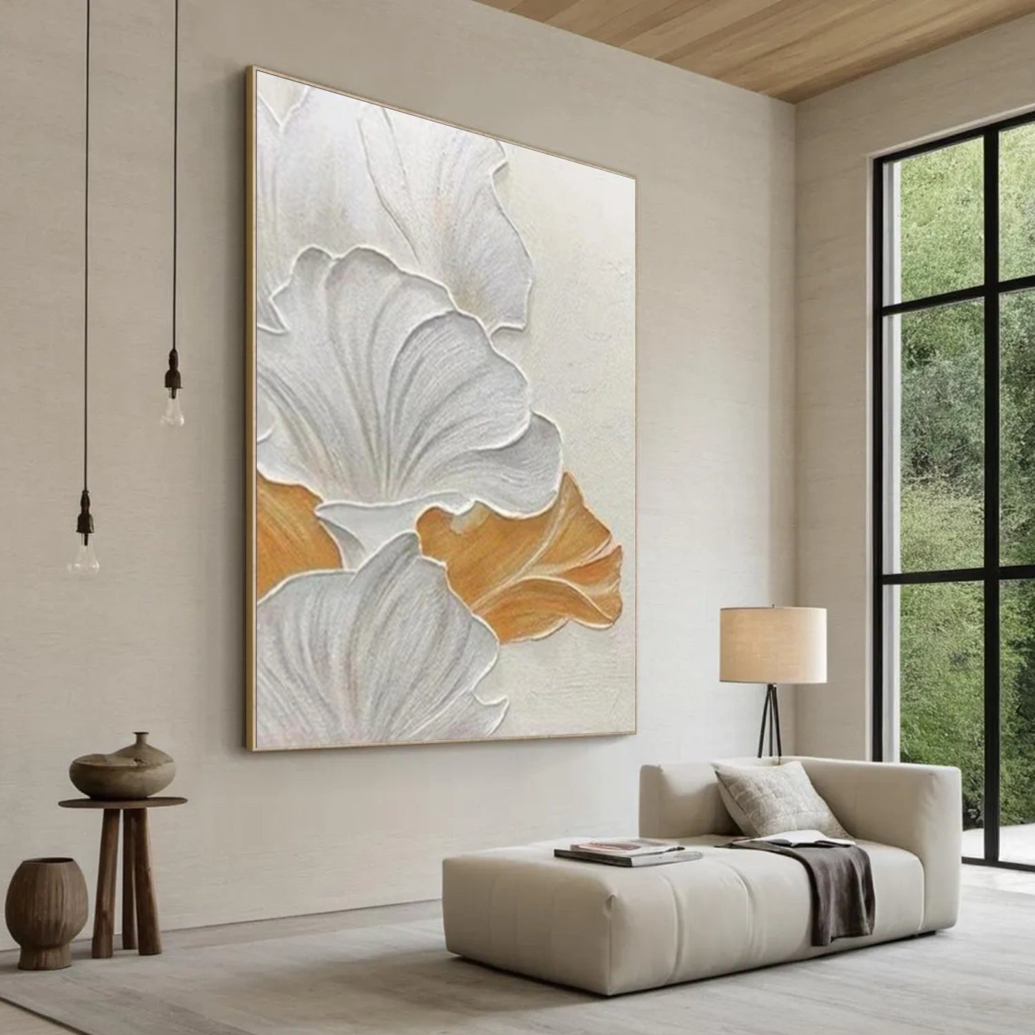 Flower Abstract Textured Wall Art #FP172