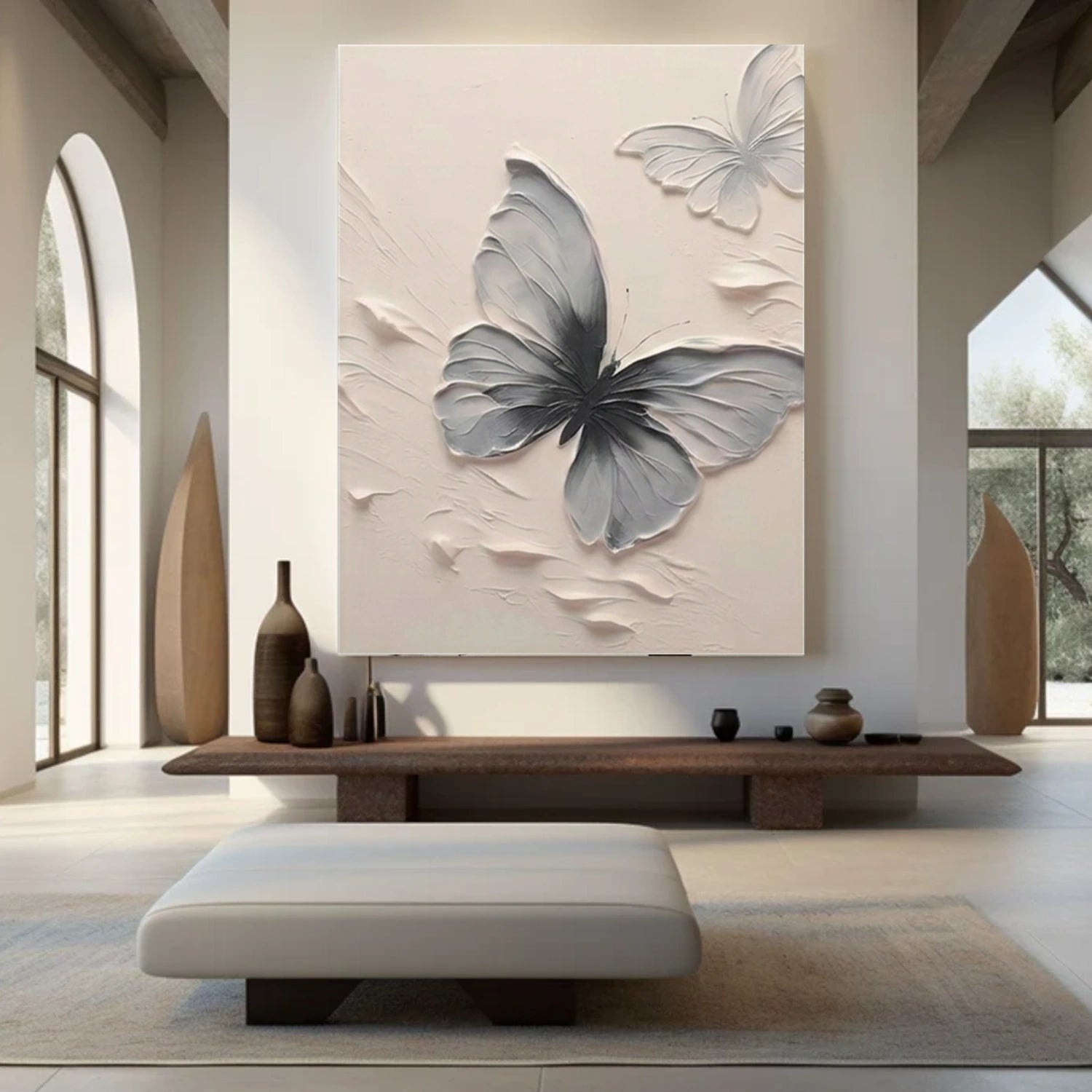 Abstract Animal Butterfly Textured Wall Art #AC115
