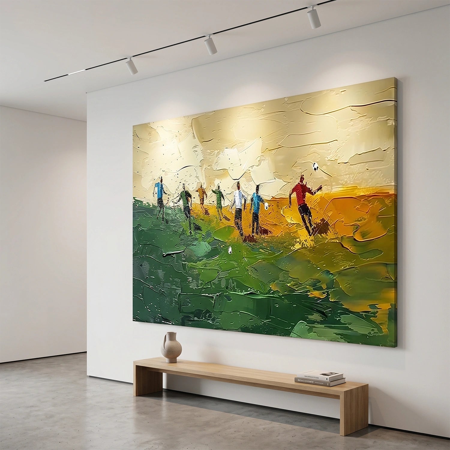 Football Sport Textured Wall Art #MS115
