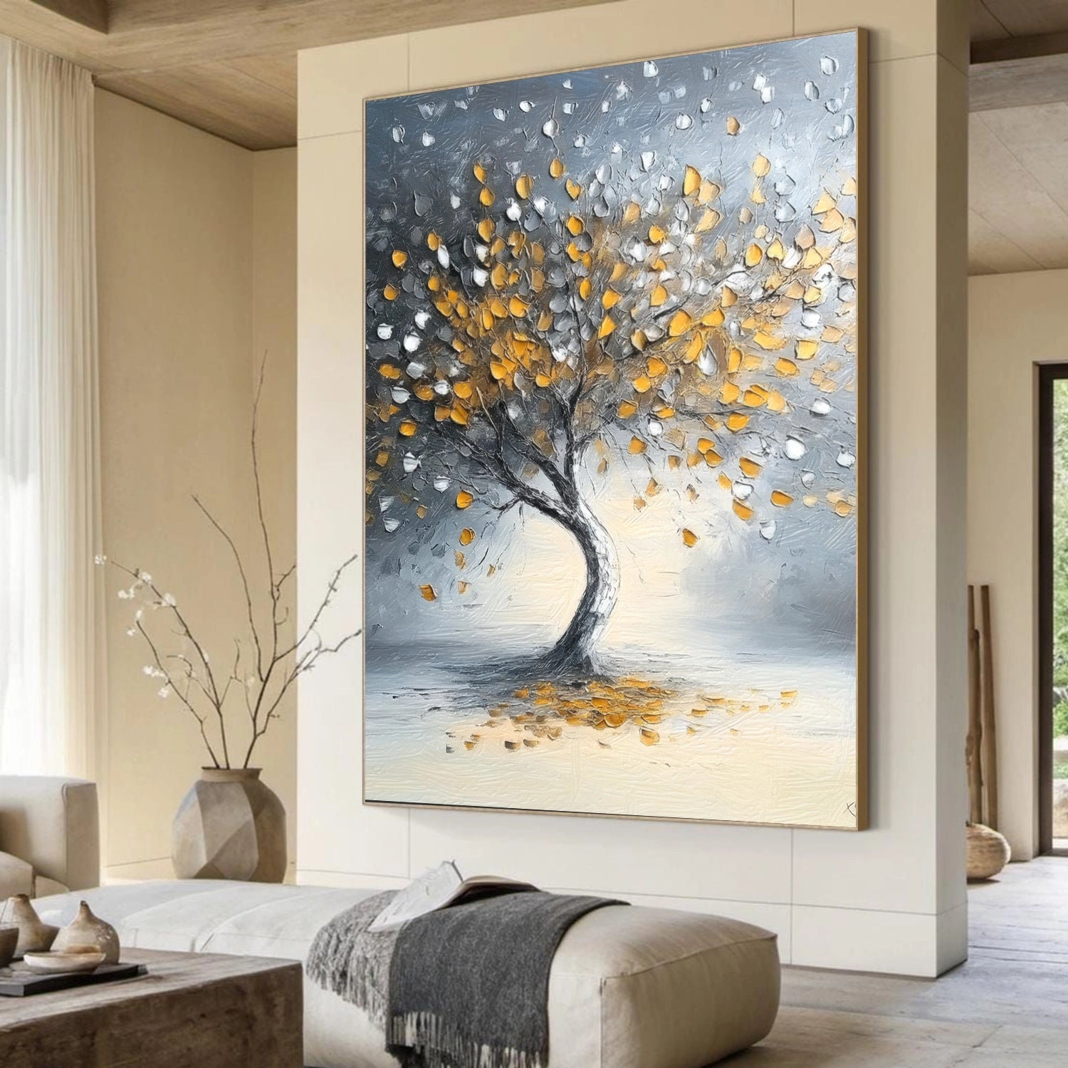 Tree Abstract Textured Wall Art #TP058