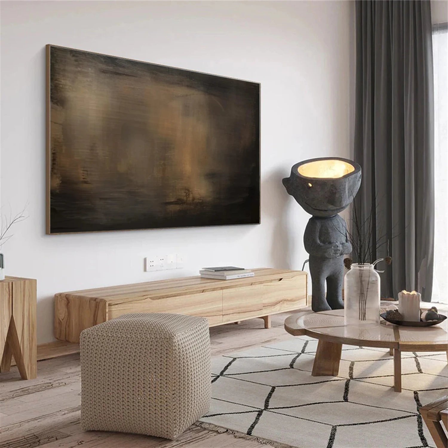 Abstract Canvas Wall Art #AP293