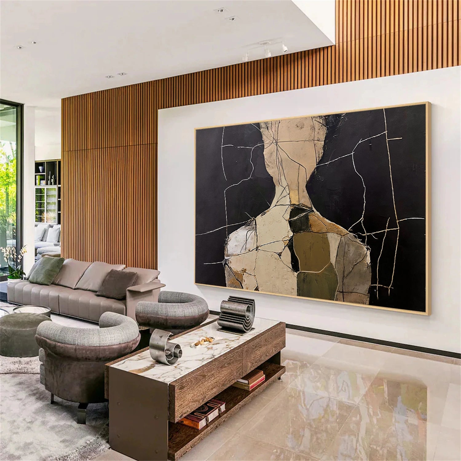 Abstract Portrait Canvas Art #AE117