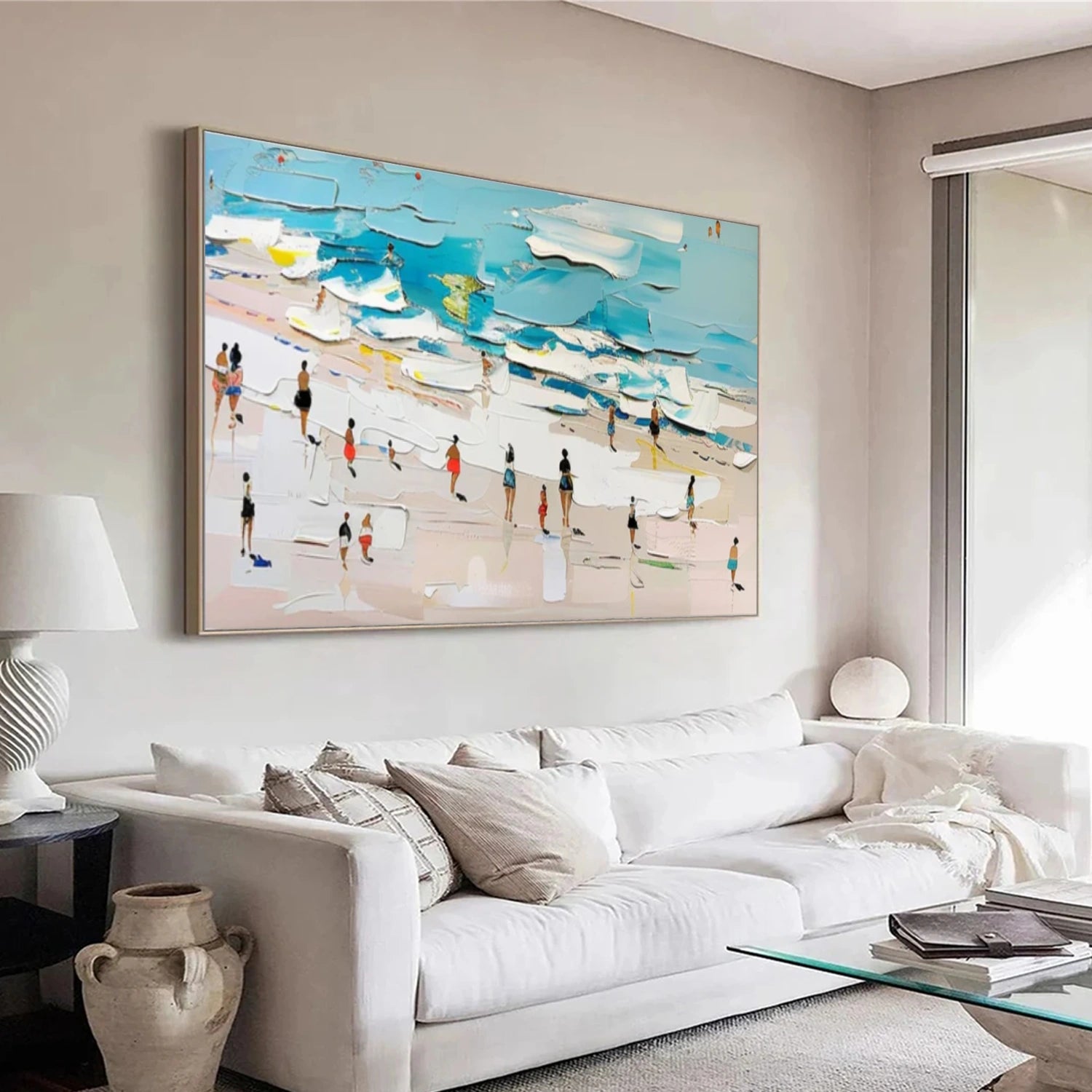 Ocean Abstract Textured Wall Art #OP042
