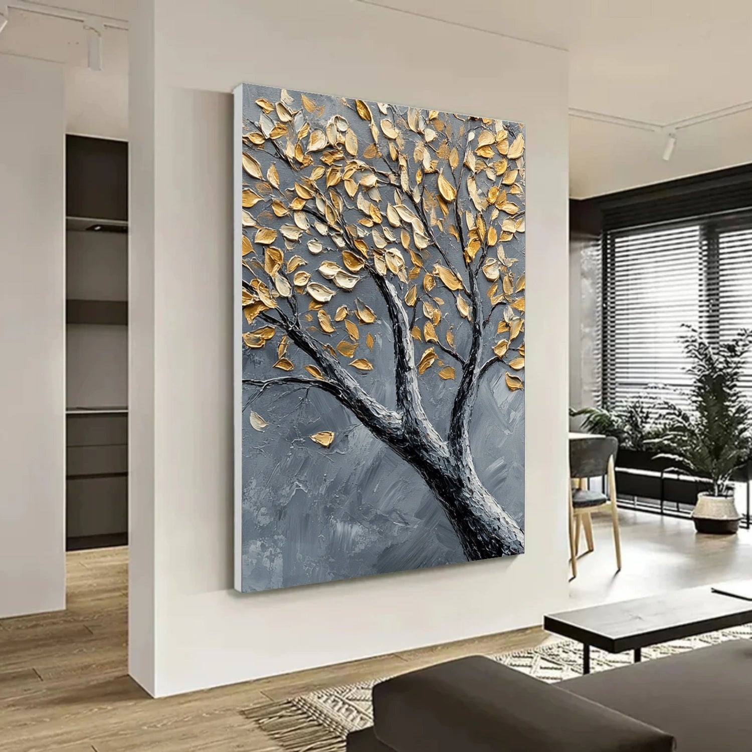 Tree Abstract Textured Wall Art #TP060
