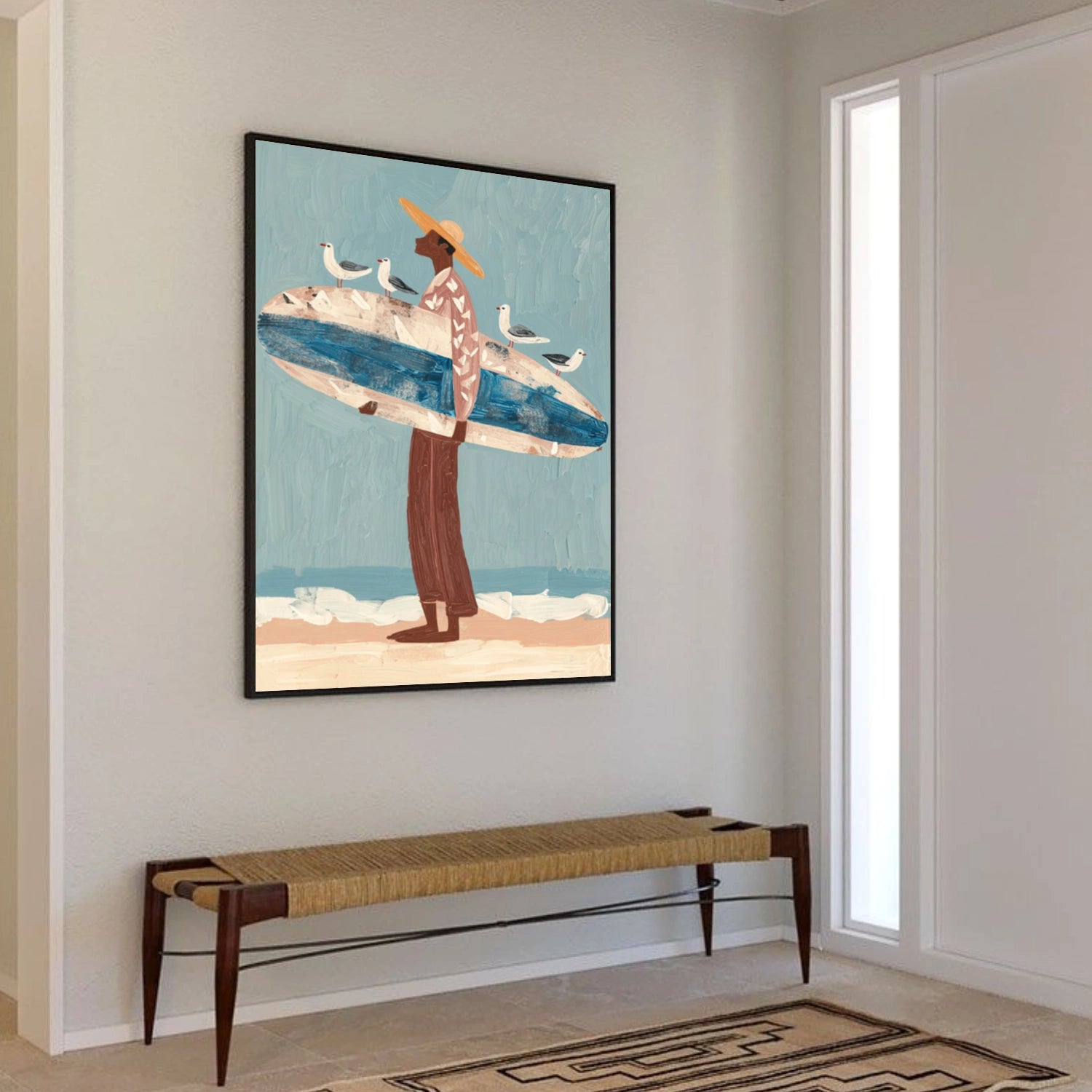 Abstract Portrait Canvas Art #AE099