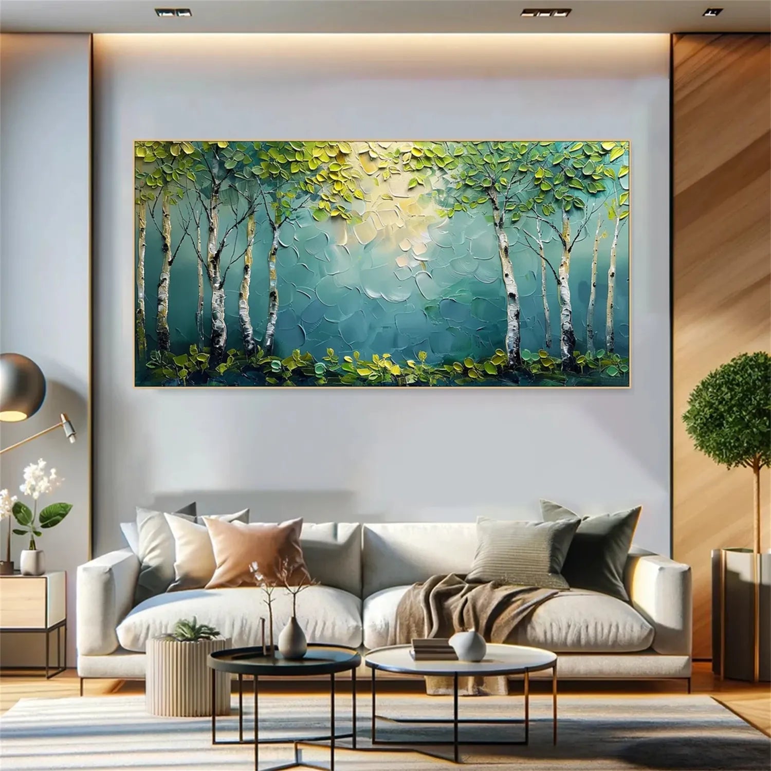 Tree Textured Painting Canvas #TP006