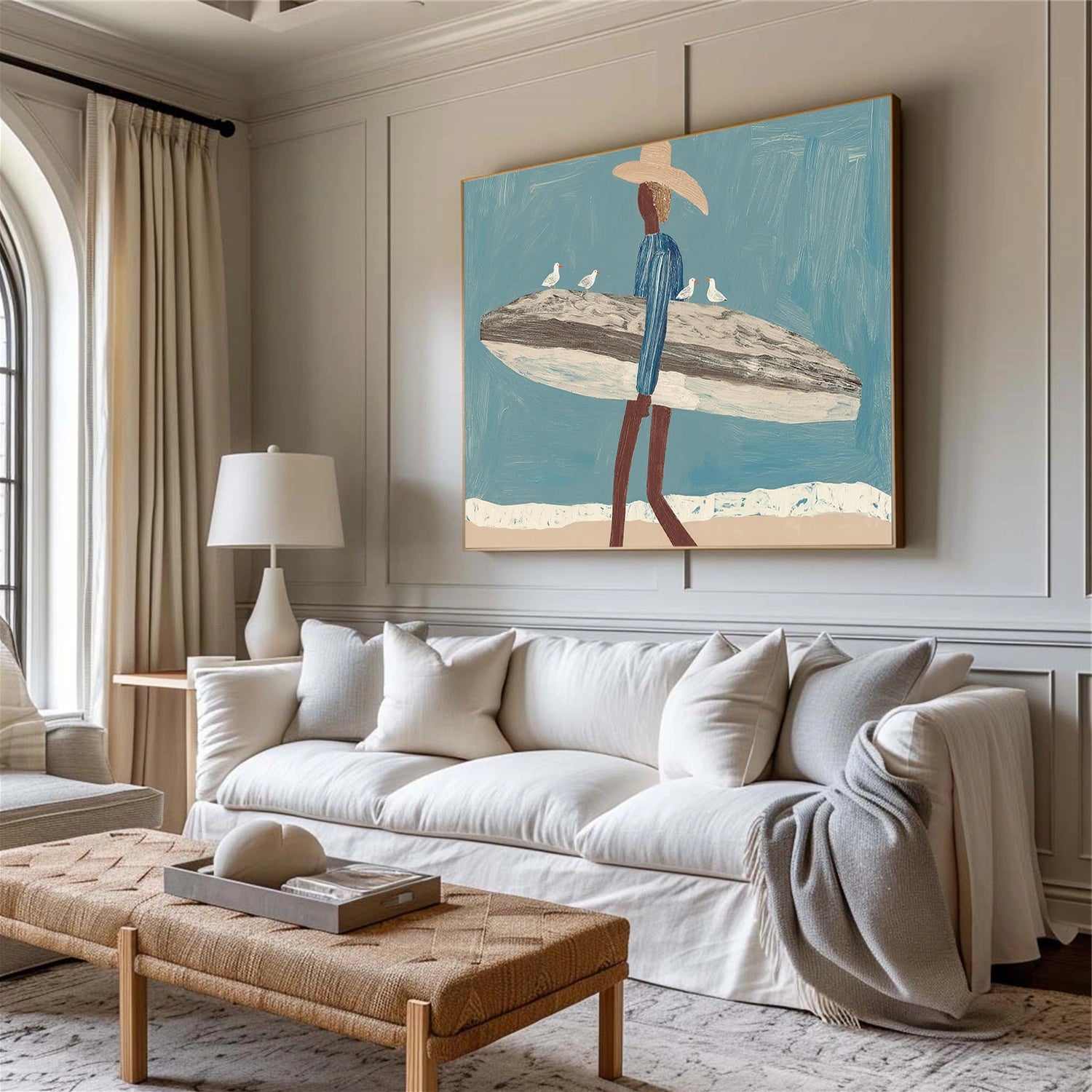 Abstract Portrait Canvas Art #AE100