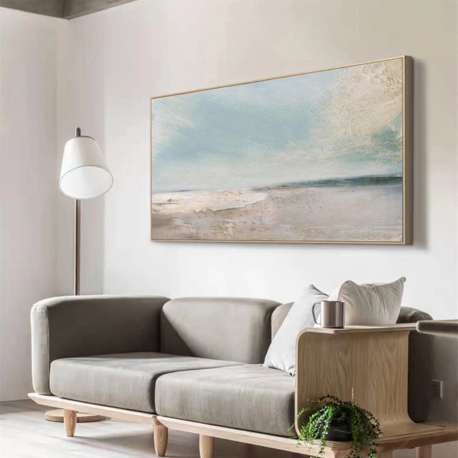 Ocean And Sky Abstract Wall Art #OS073