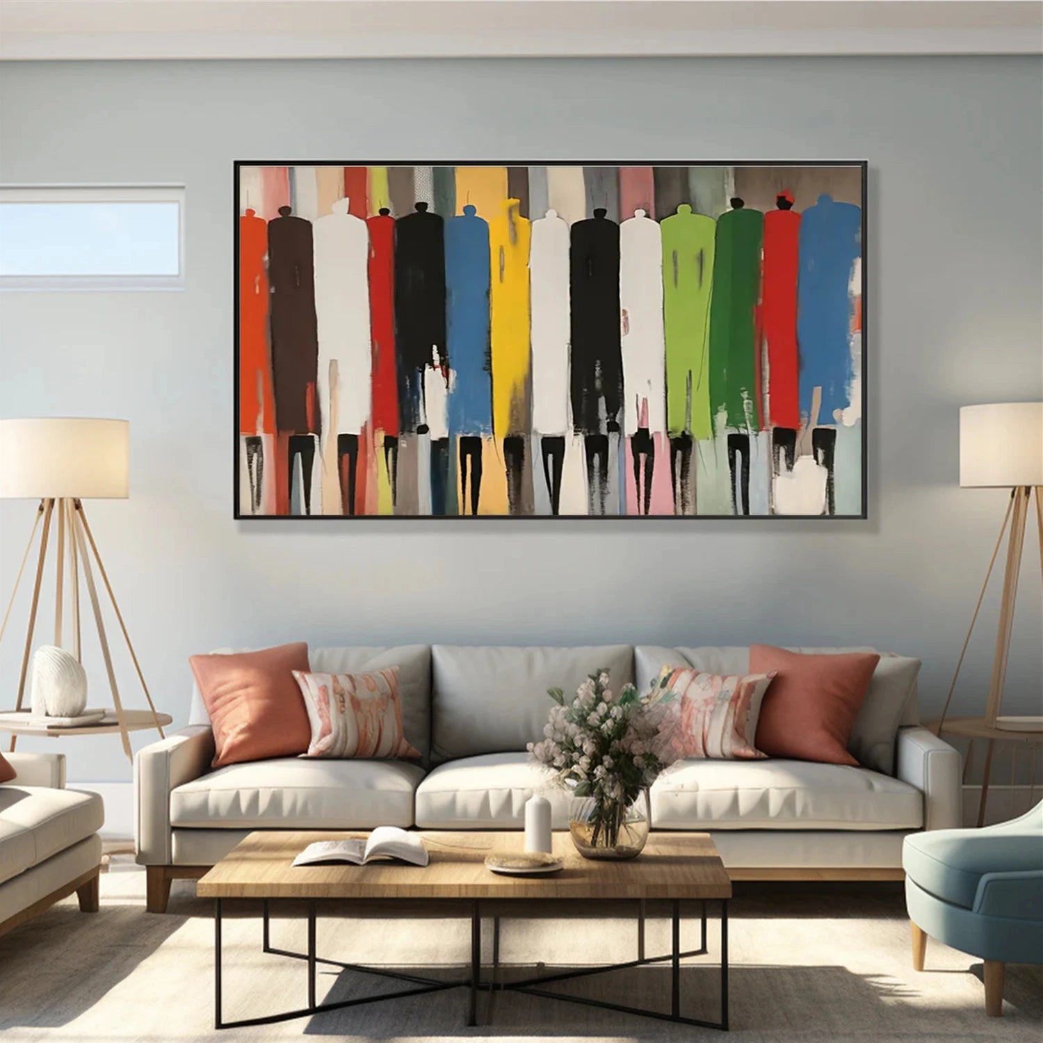 Abstract People Canvas Art #AE036