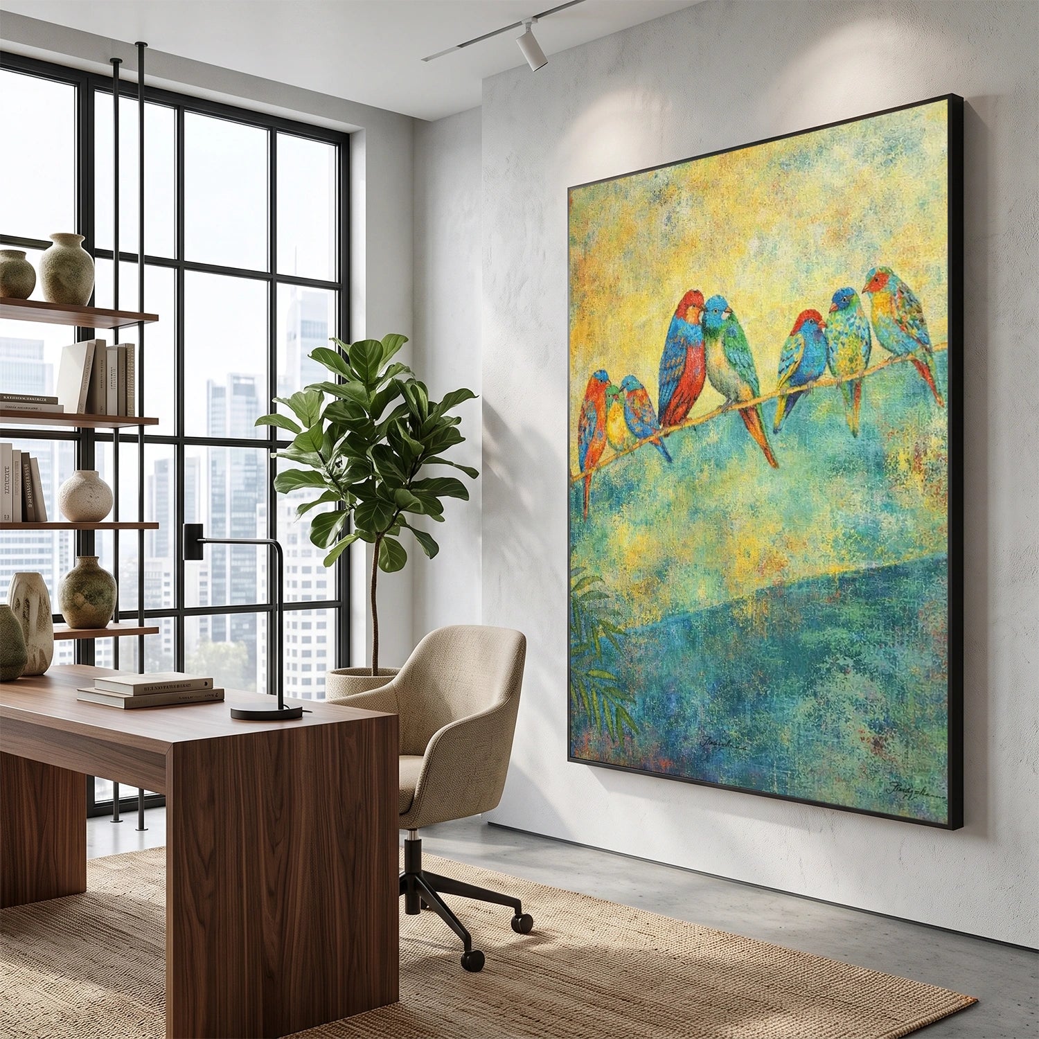 Abstract Animal Bird Wall Art #AC131