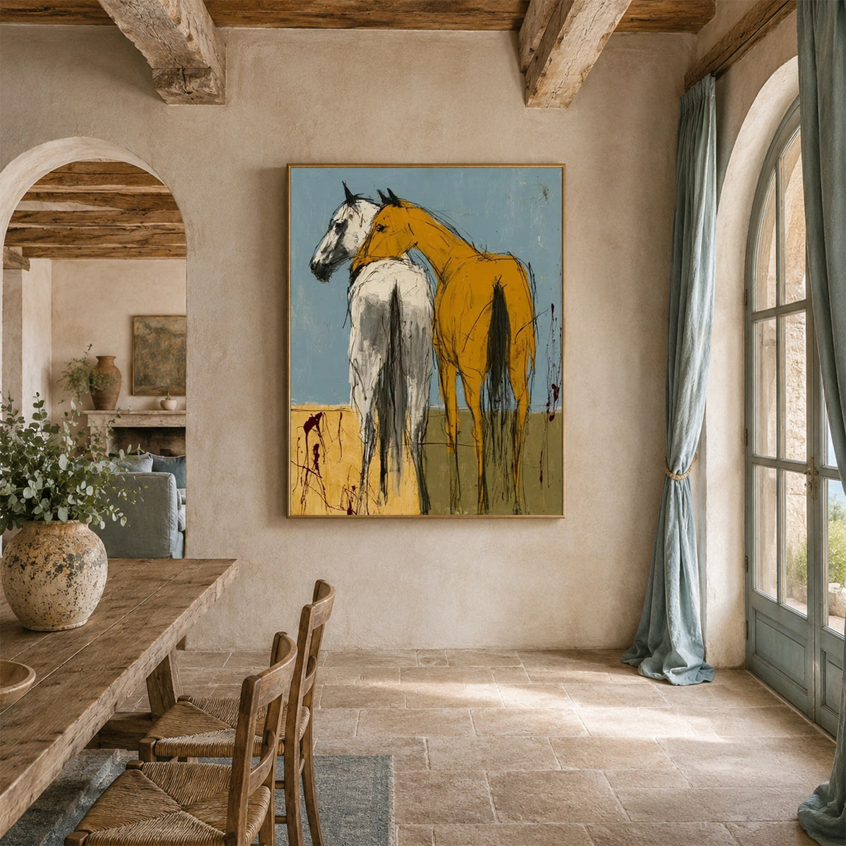 Abstract Animal Horse Wall Art #AC156