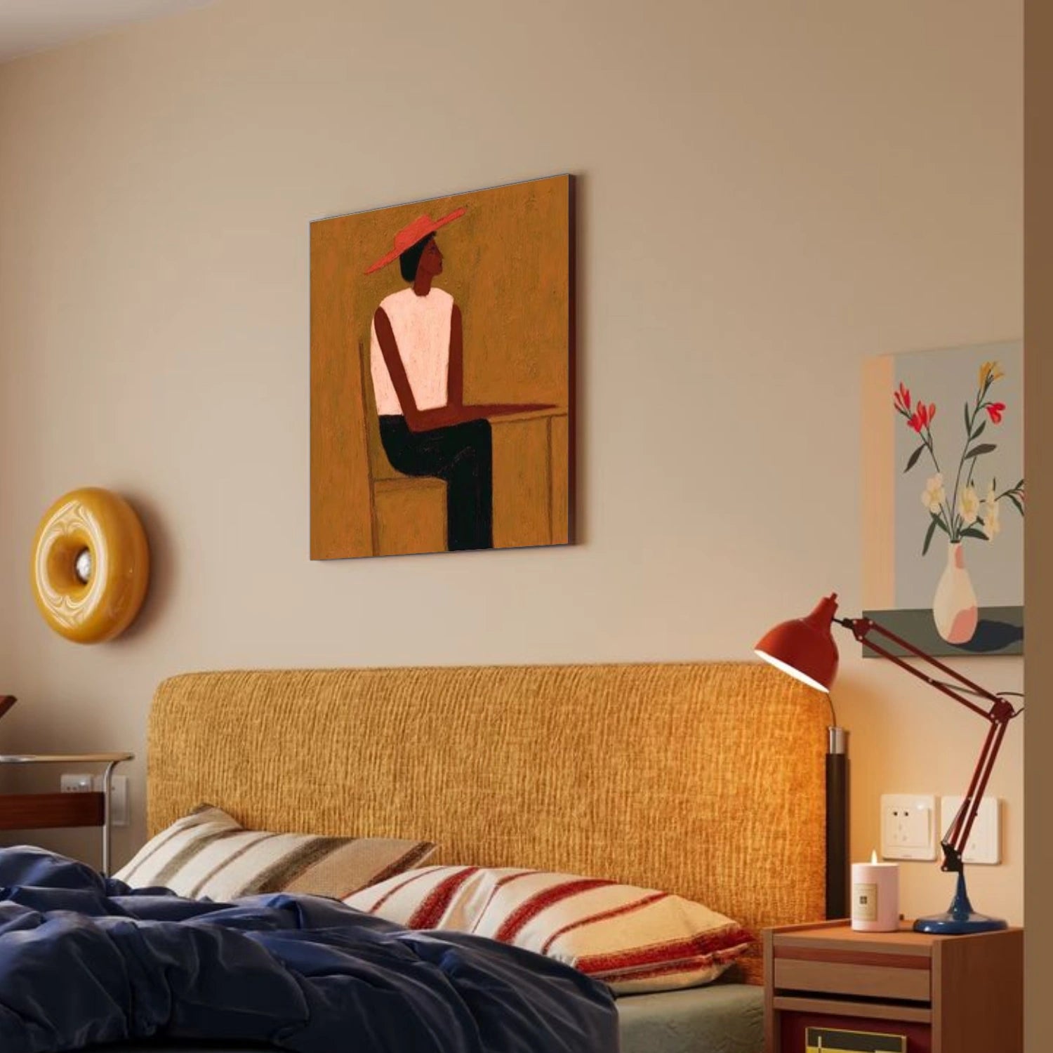 Abstract Portrait Canvas Art #AE102