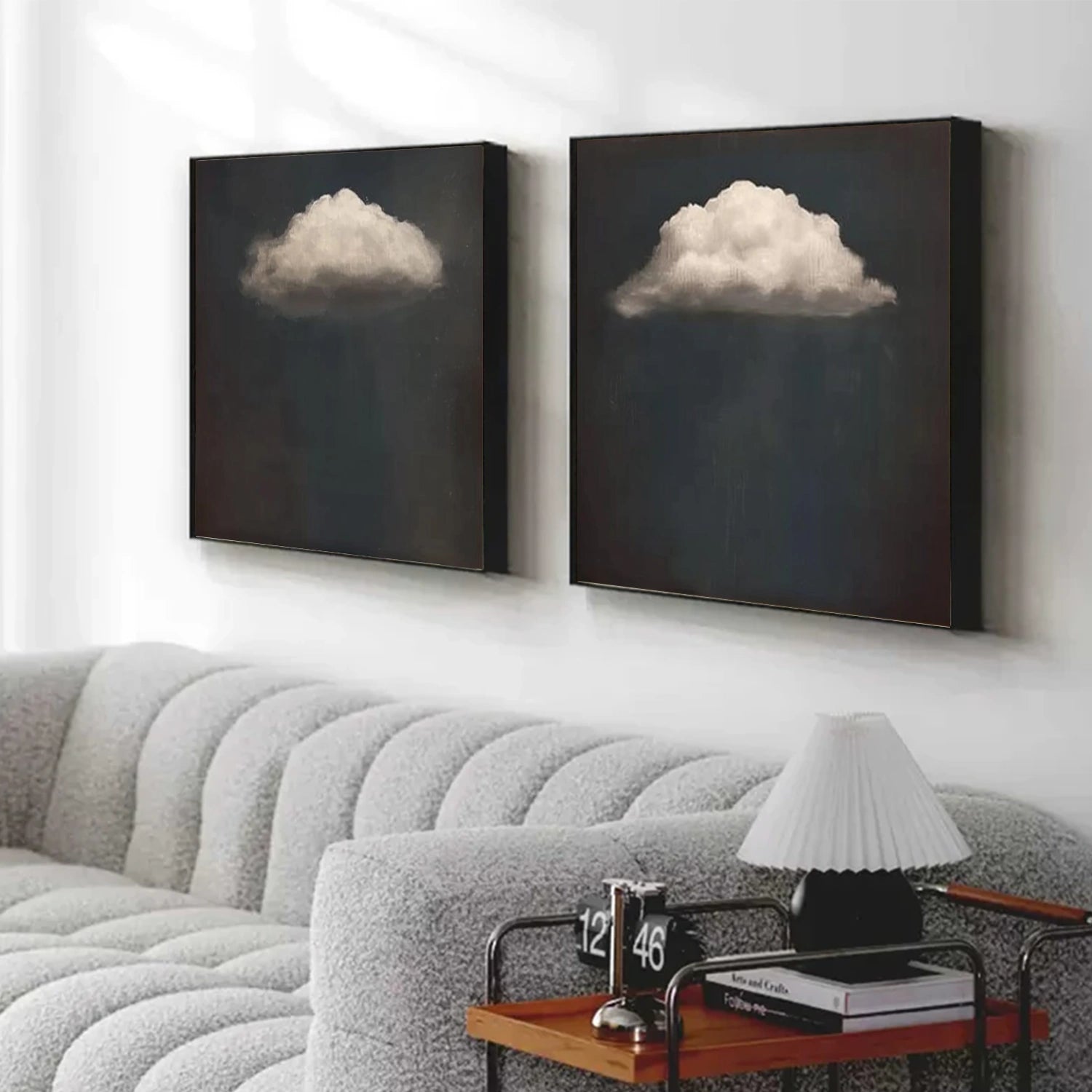 Ocean And Sky Abstract Wall Art Set of 2 #OS086