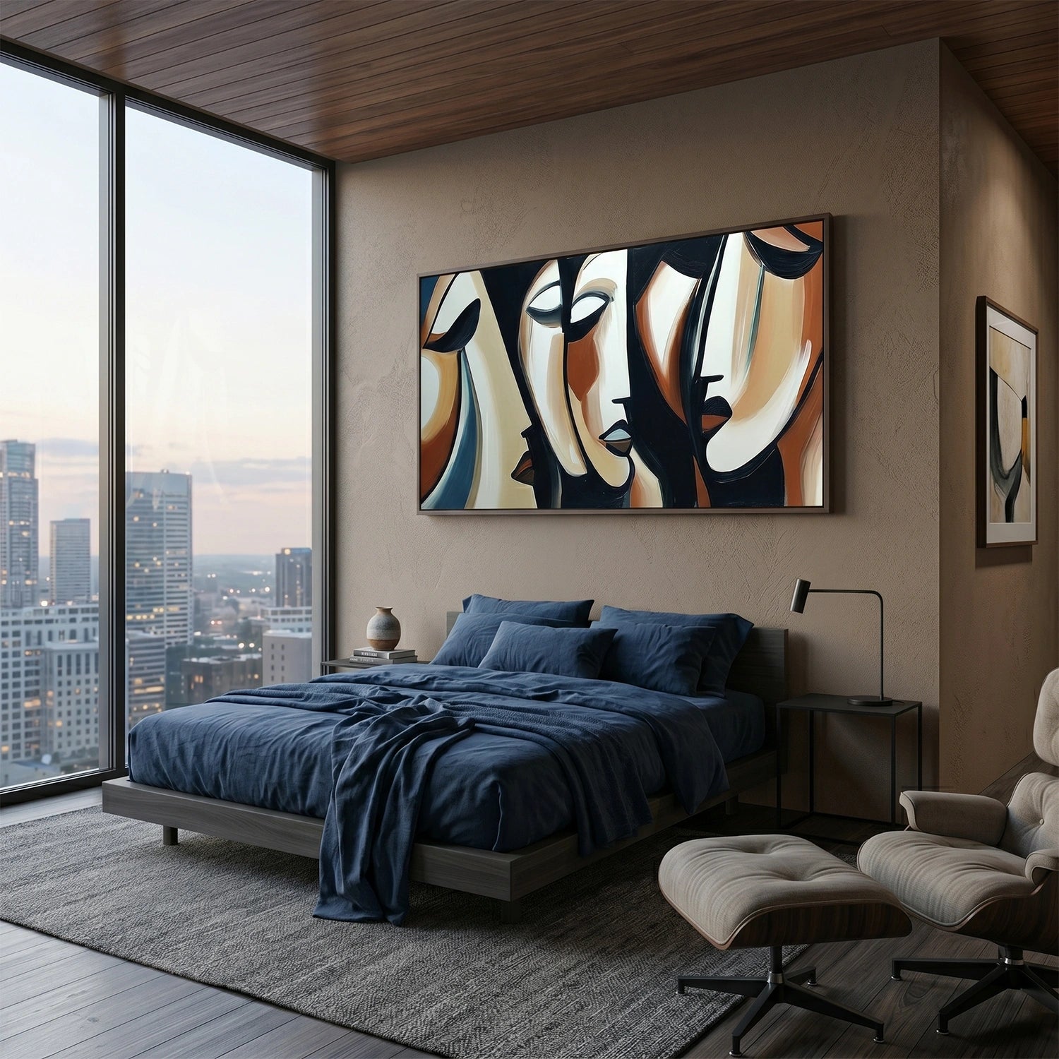 Abstract Portrait Canvas Art #AE146