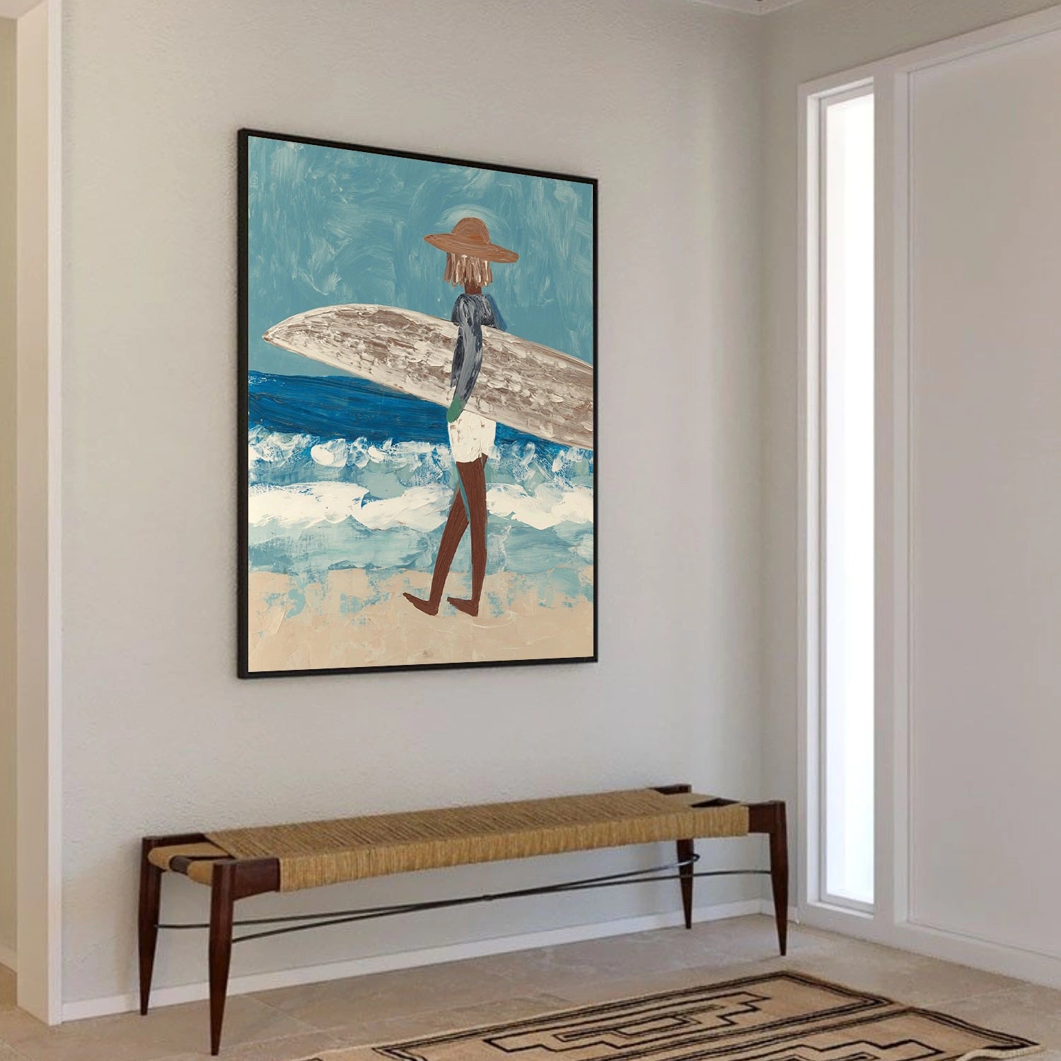 Abstract Portrait Canvas Art #AE096