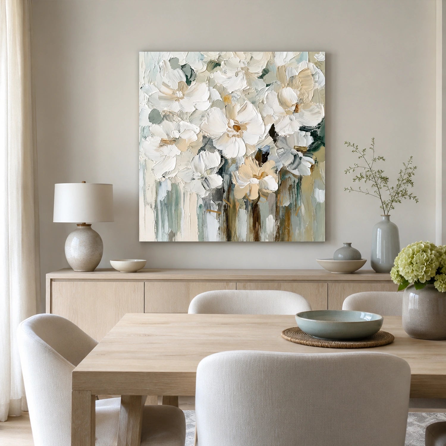 Flower Abstract Textured Wall Art #FP200