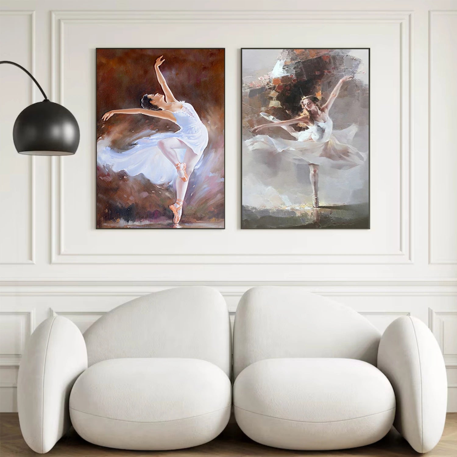 Abstract People Canvas Art Set of 2 #AE034
