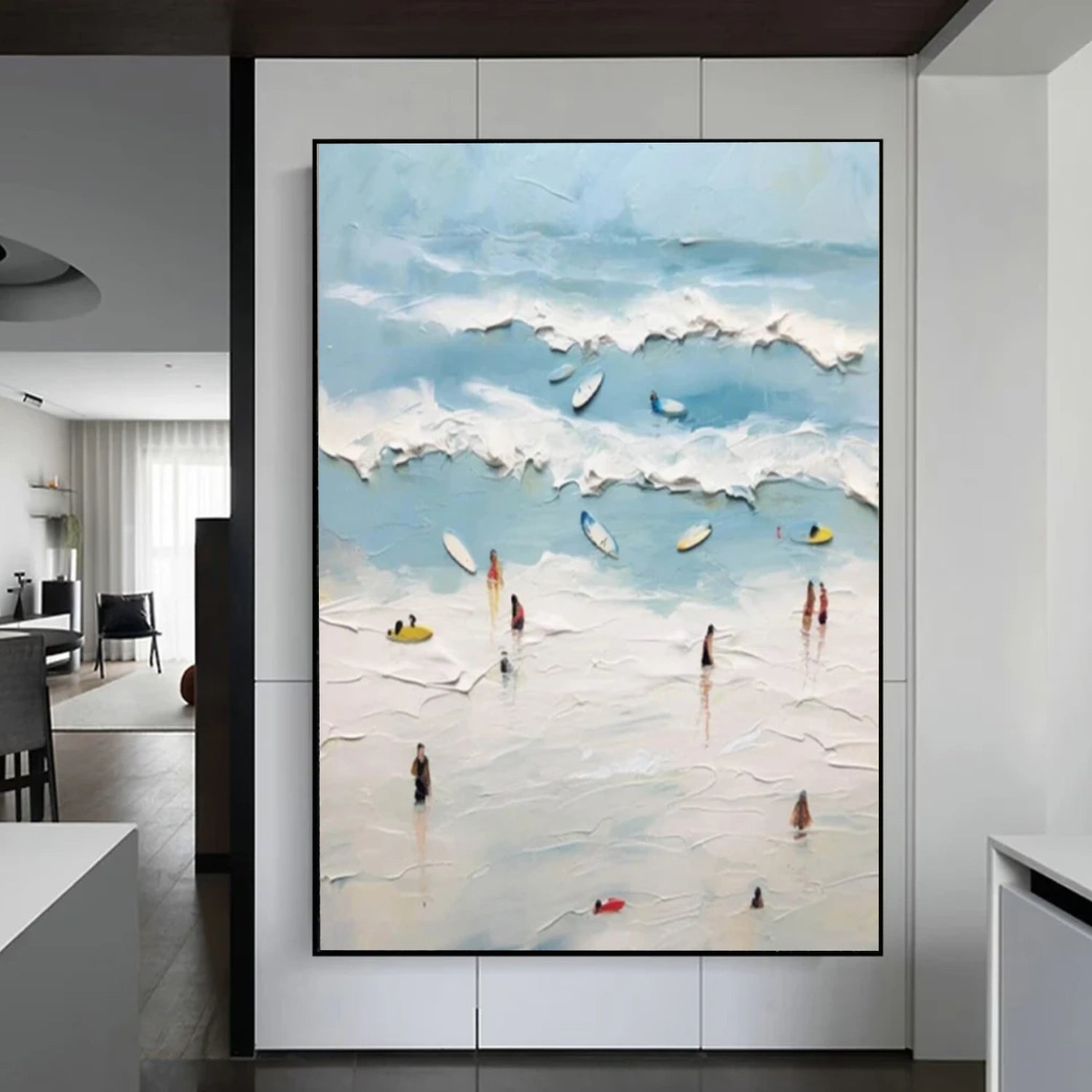 Surfing Sport Textured Wall Art #MS015