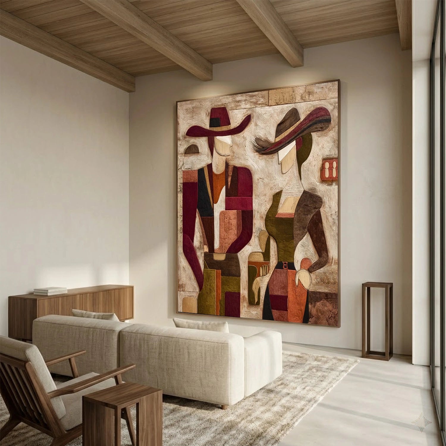 Abstract Portrait Canvas Art #AE135