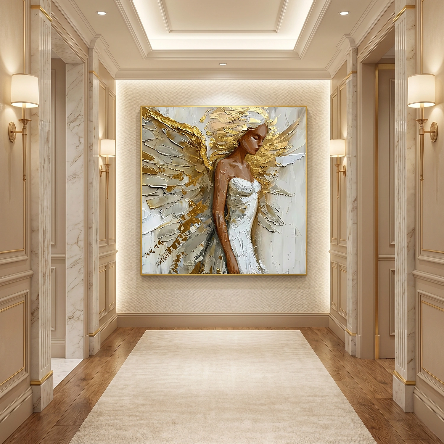 Abstract Portrait Canvas Art #AE123