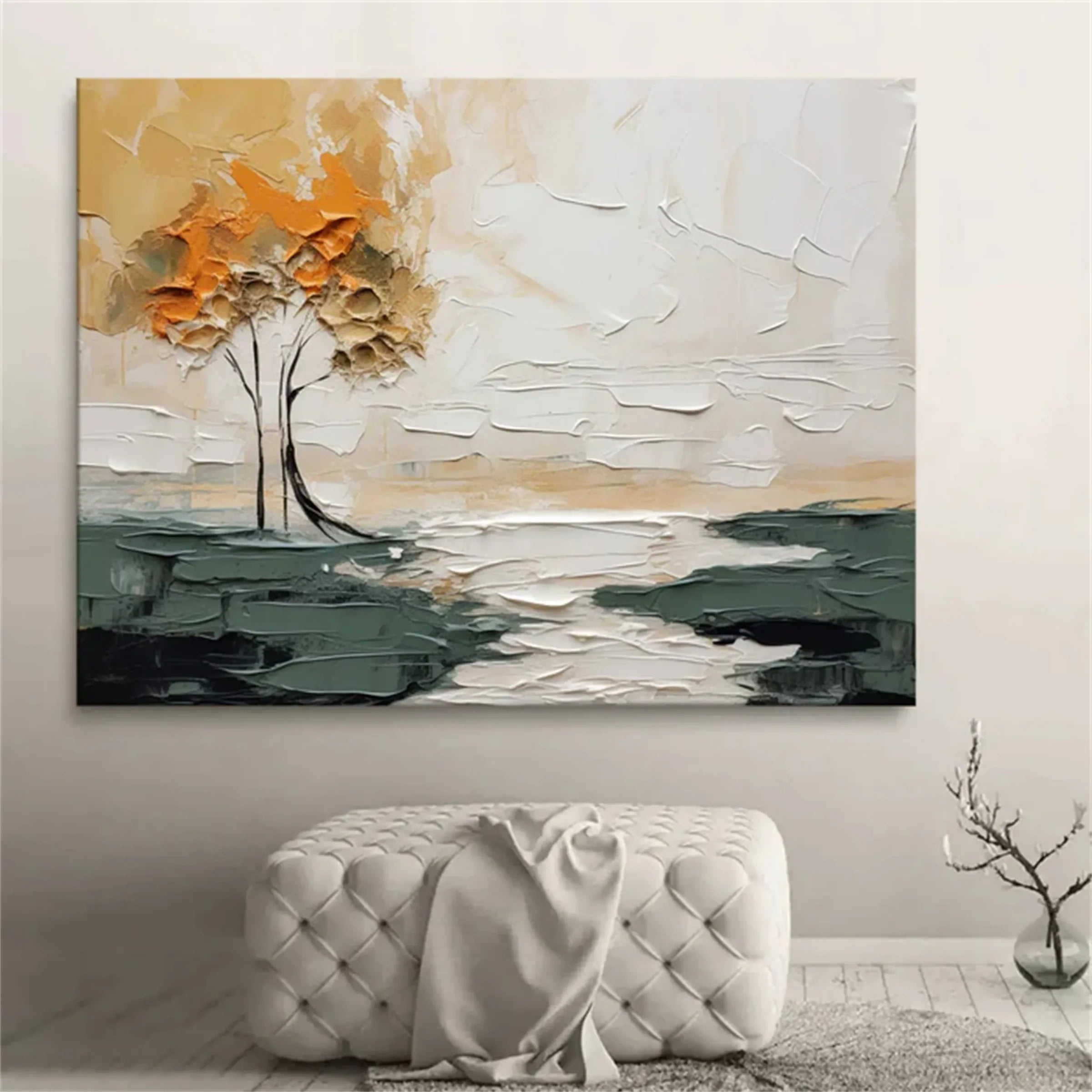 Tree Textured Painting Canvas #TP003