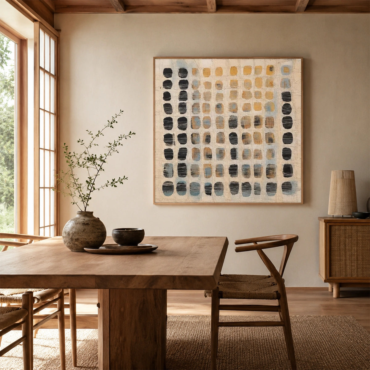 Wabi Sabi Textured Canvas Art #WS153