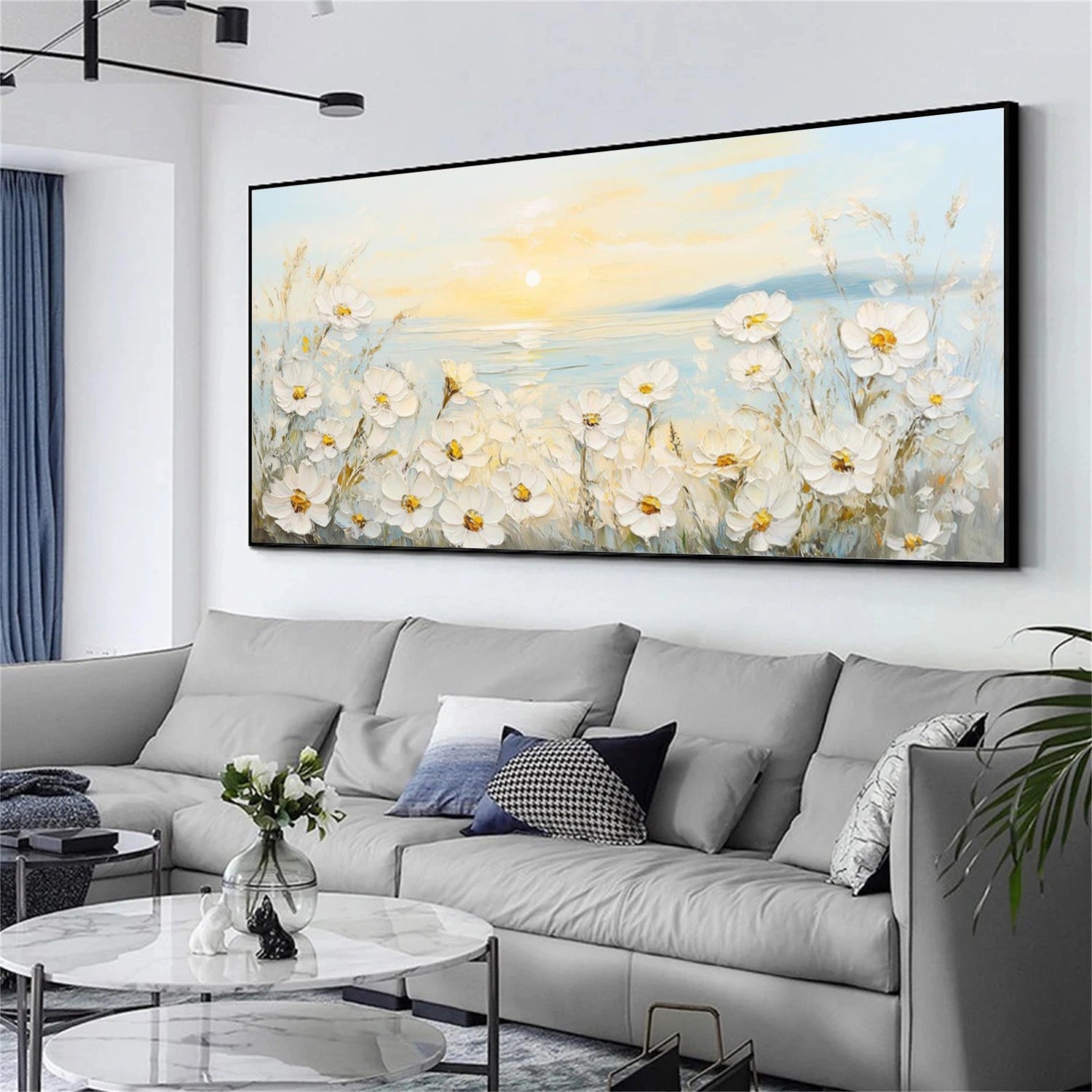 Flower Abstract Textured Wall Art #FP173