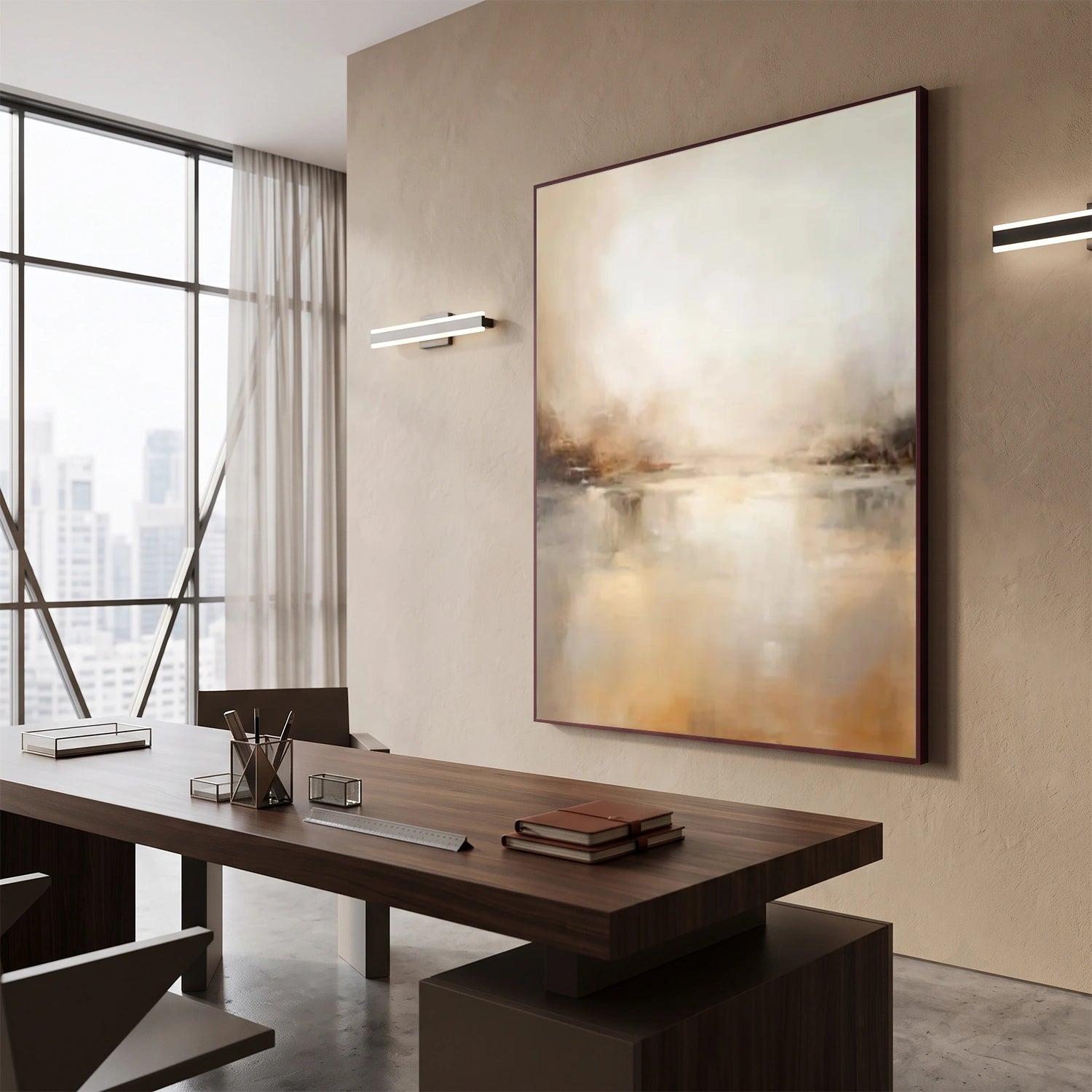 Abstract Canvas Wall Art #AP385