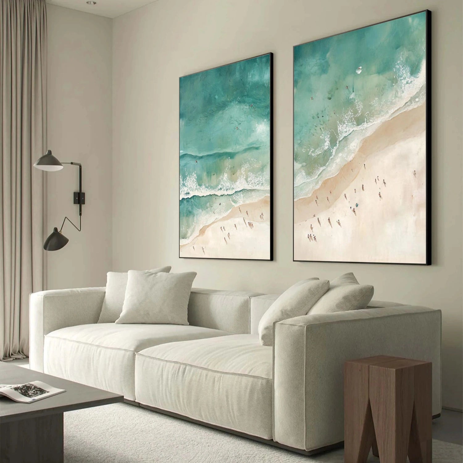 Swimming Sport Textured Wall Art Set of 2 #MS098