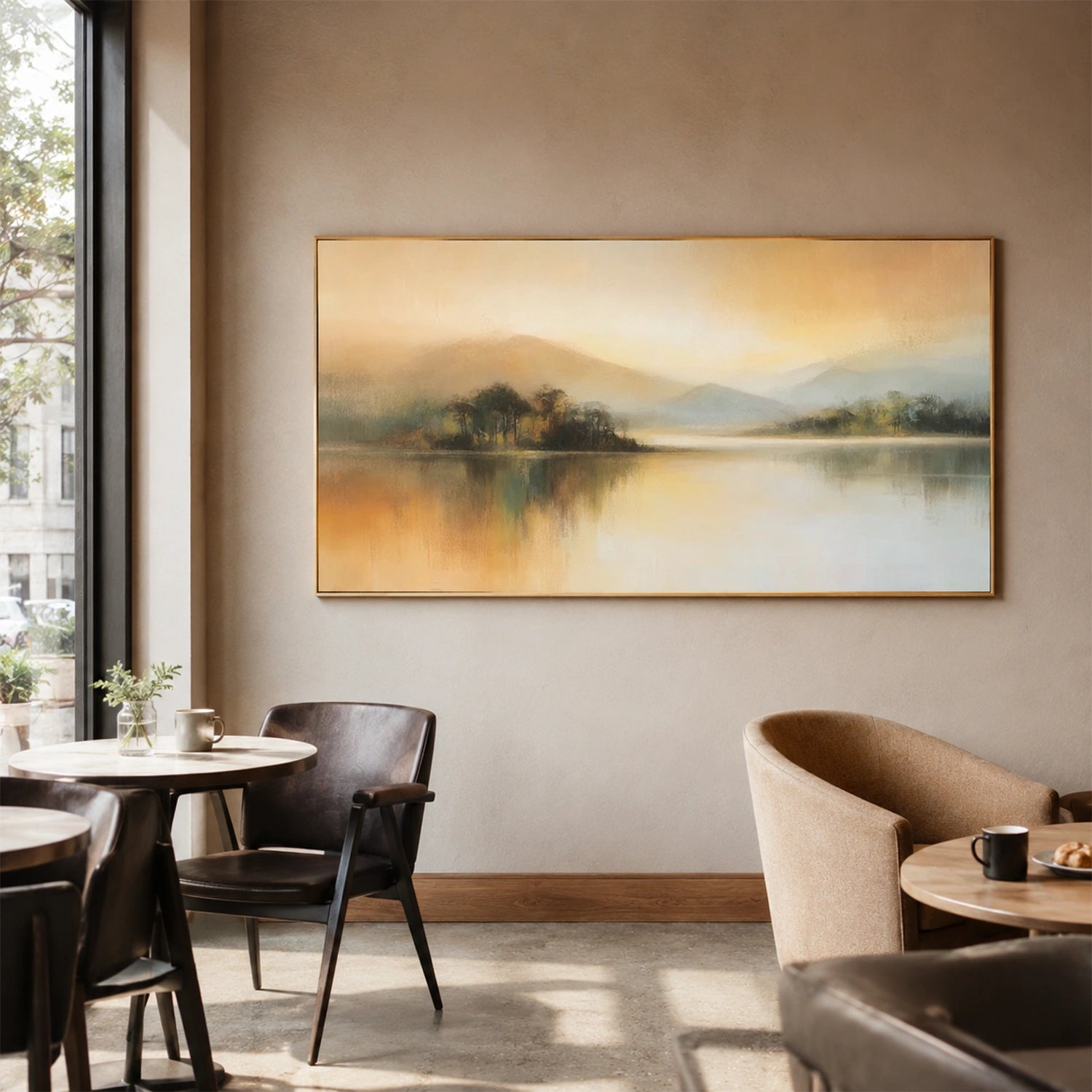 Abstract Mountain Canvas Art #MO069