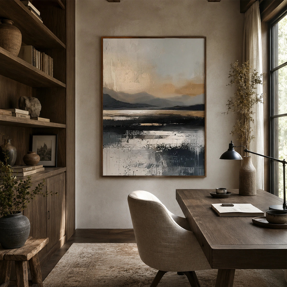 Ocean And Sky Abstract Wall Art #OS210