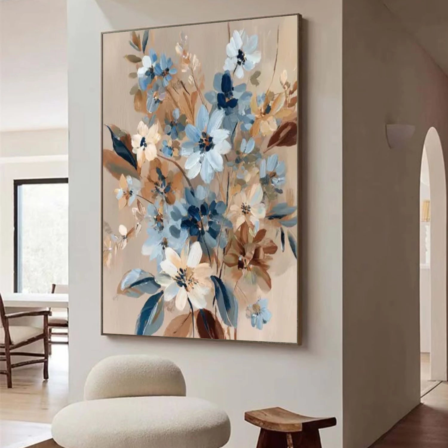 Colorful Flower Abstract Wall Art #FP141